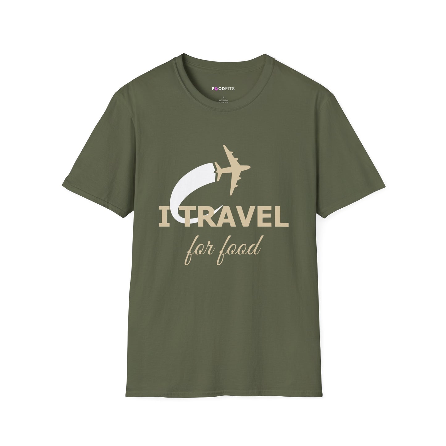 Will travel for food t-shirt