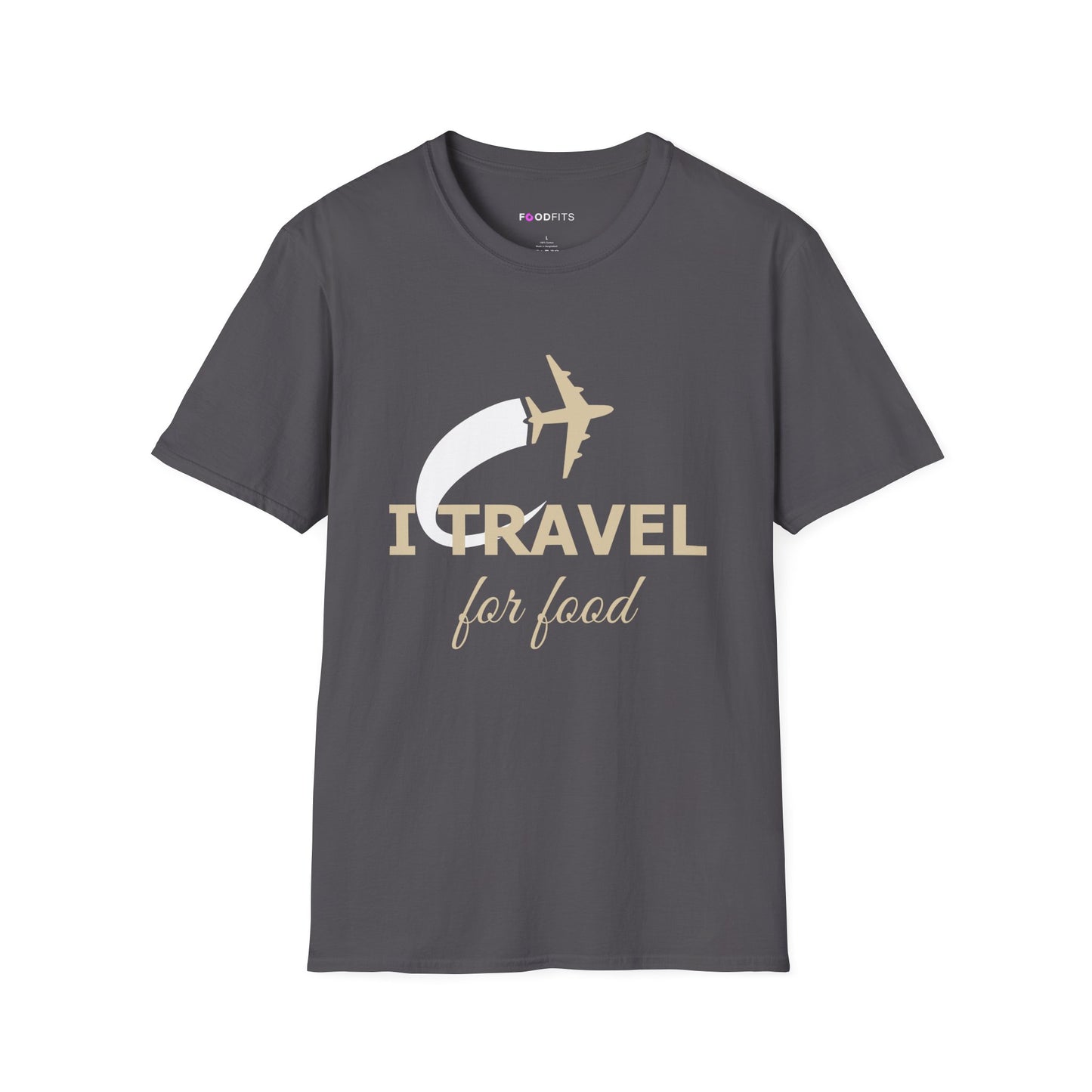 Will travel for food t-shirt