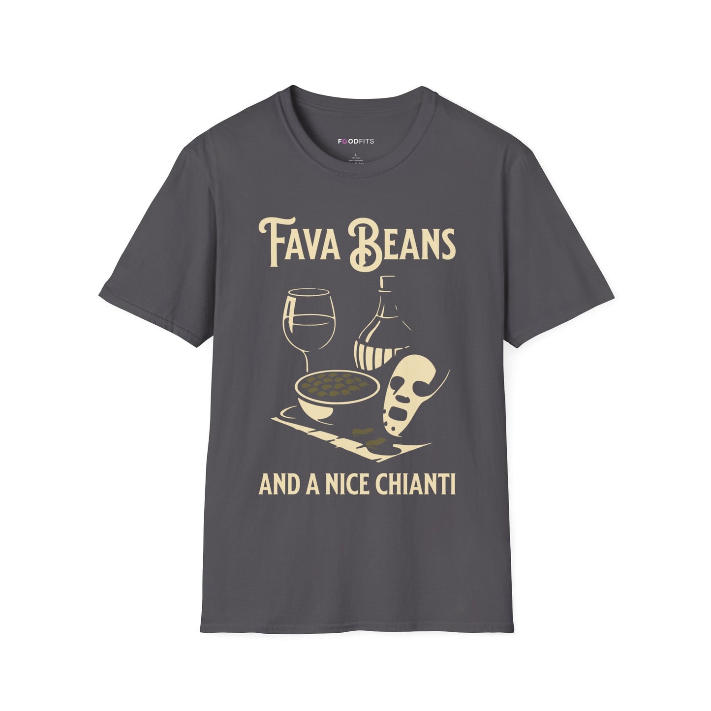 Fava beans and a nice chianti t-shirt