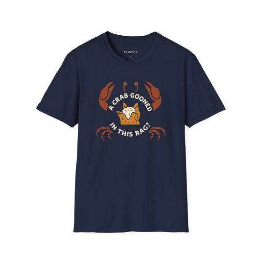 A crab gooned in this rag t-shirt