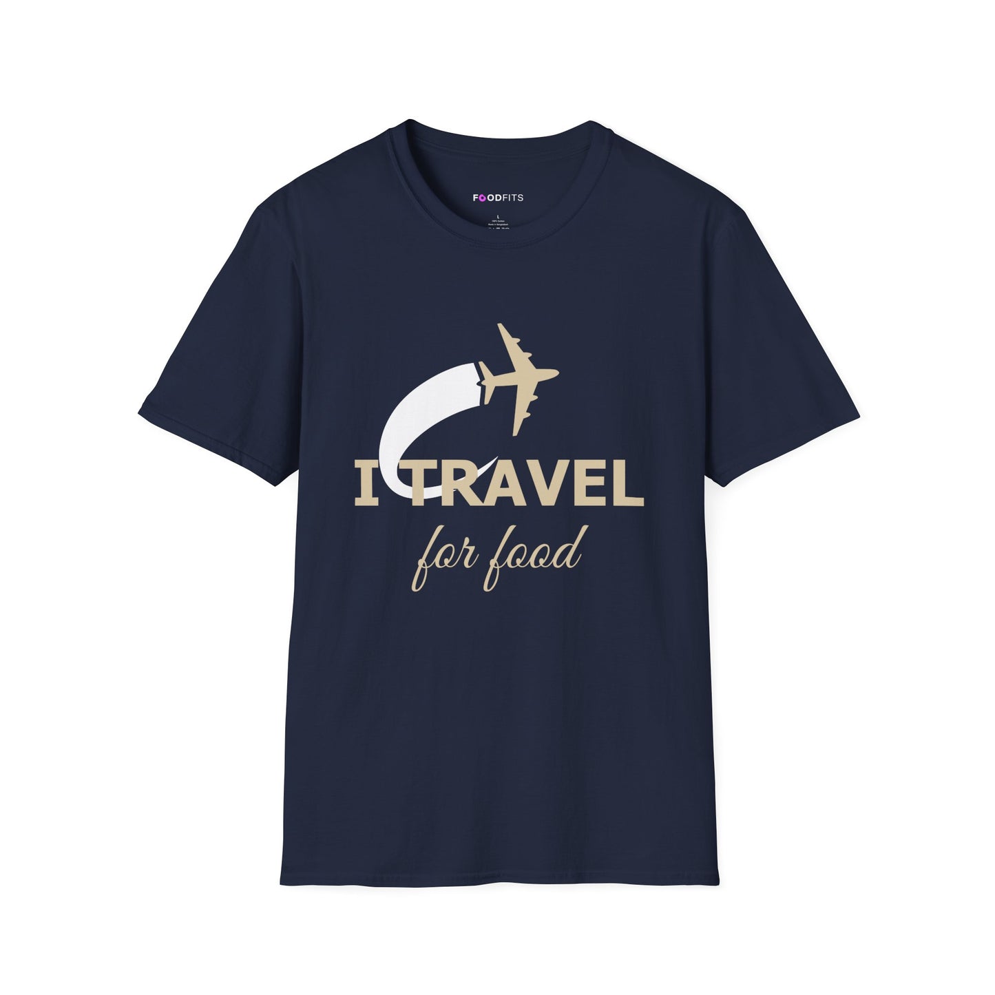 Will travel for food t-shirt