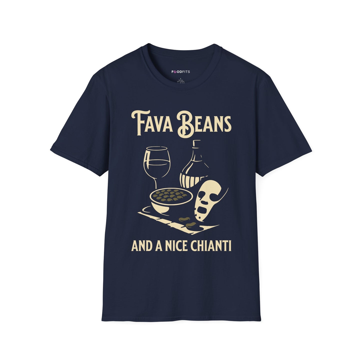 Fava beans and a nice chianti t-shirt
