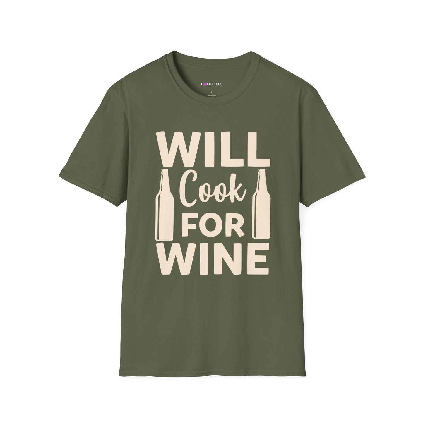 Will cook for wine t-shirt