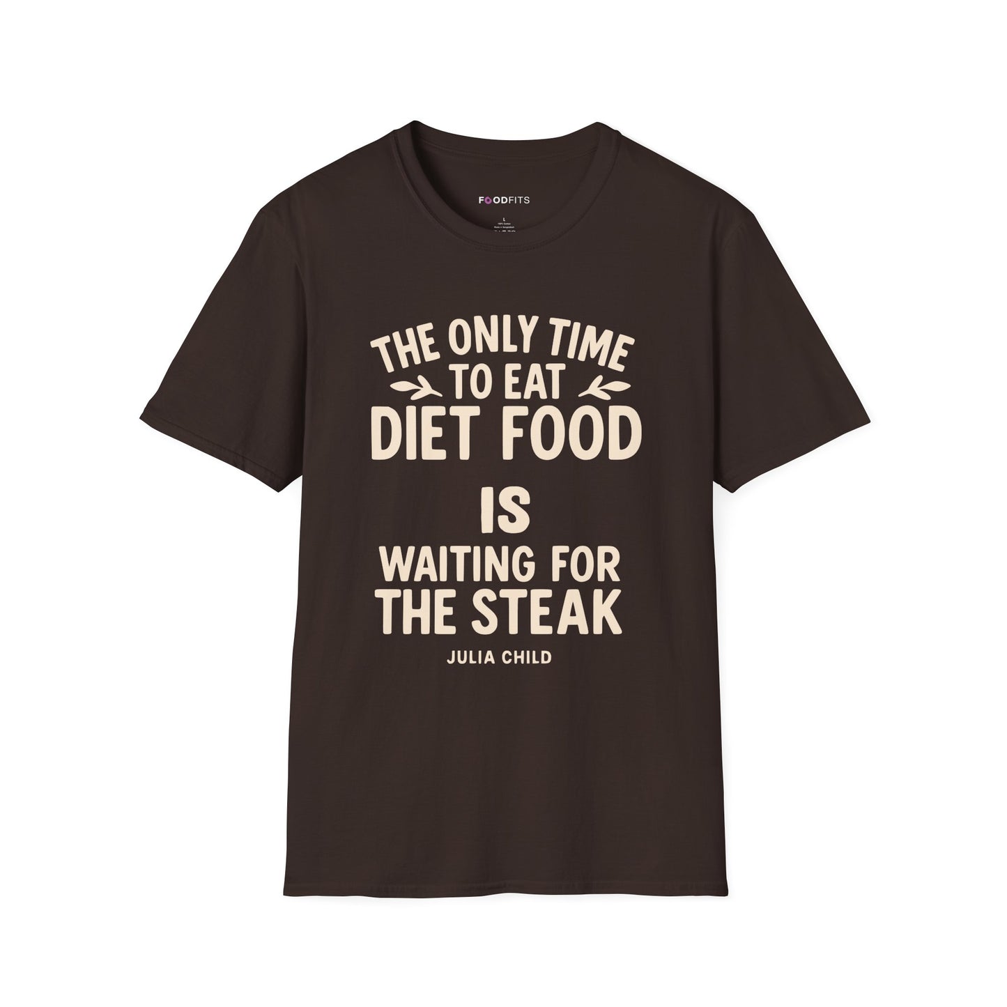 The only time to eat diet food t-shirt
