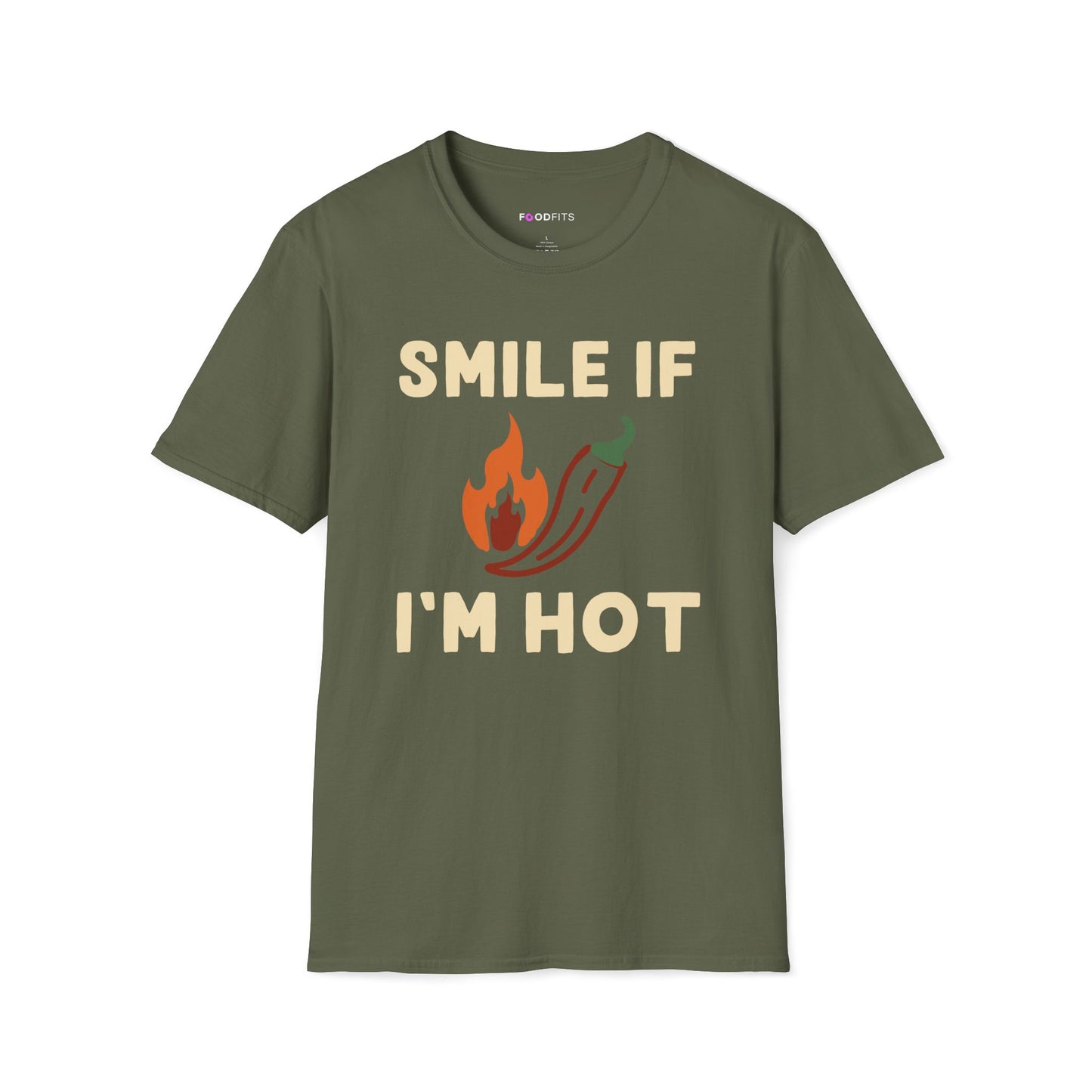 Smile if i'm hot t-shirt