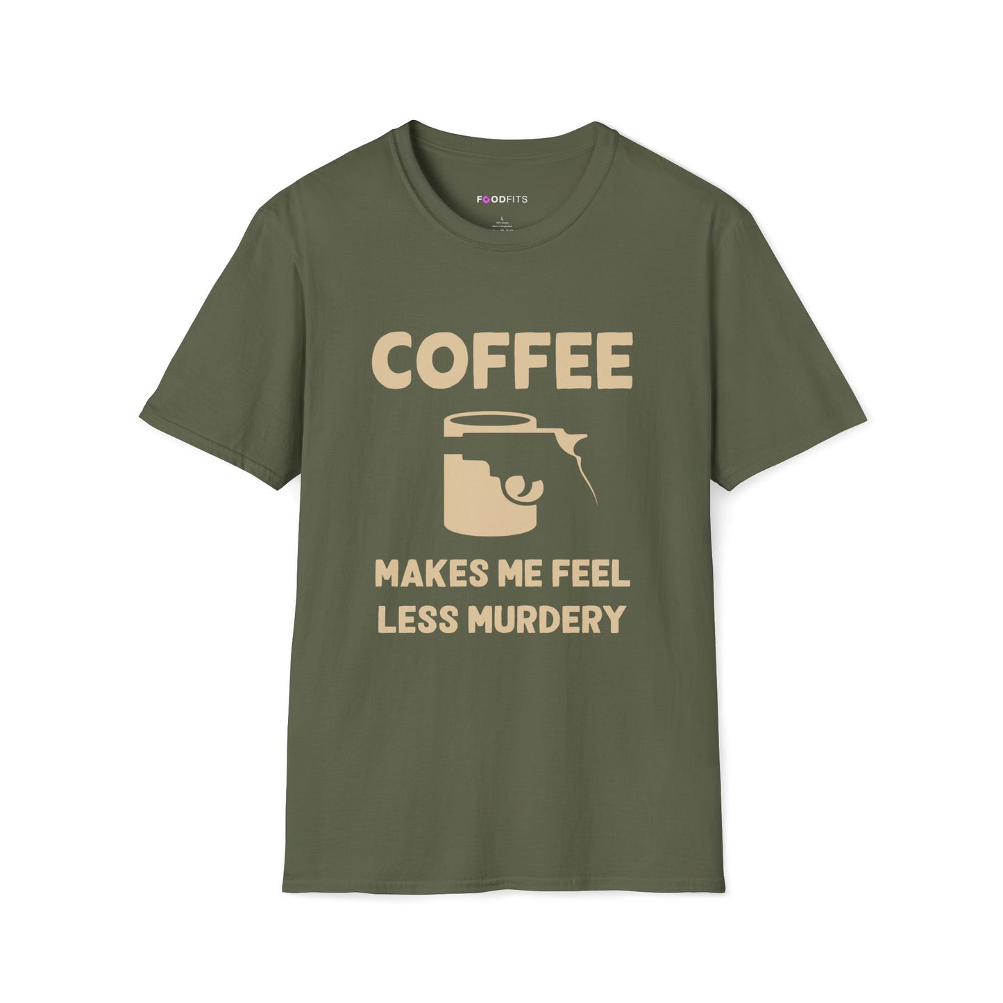 Coffee - less murdery t-shirt