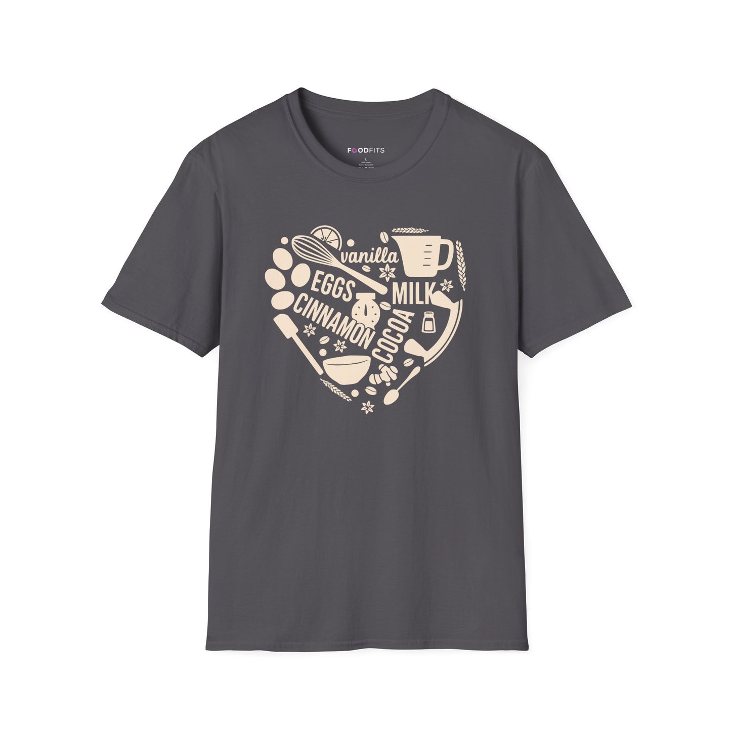 Baker's heart collage t-shirt