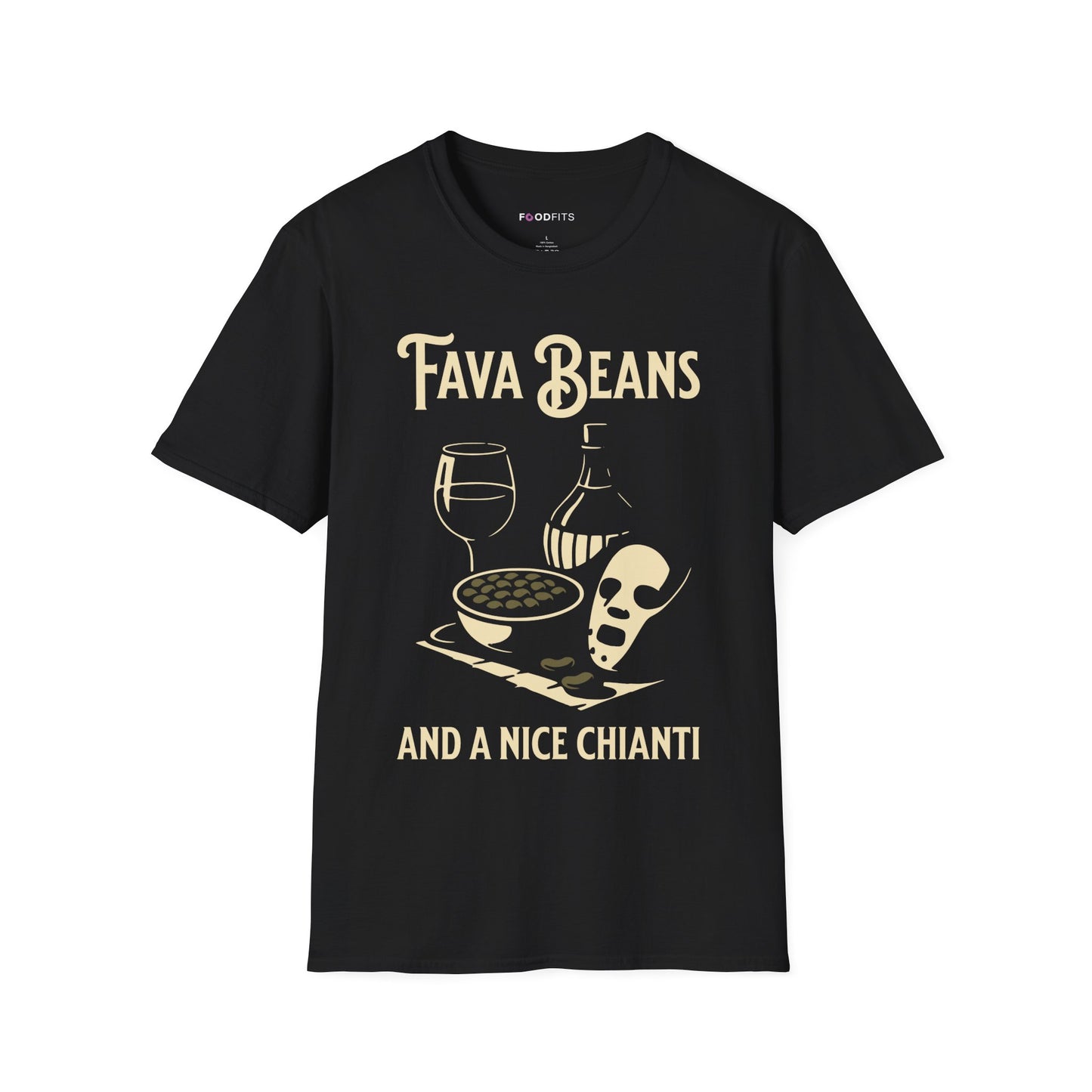 Fava beans and a nice chianti t-shirt