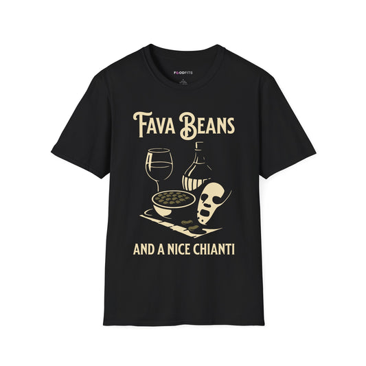 Fava beans and a nice chianti t-shirt