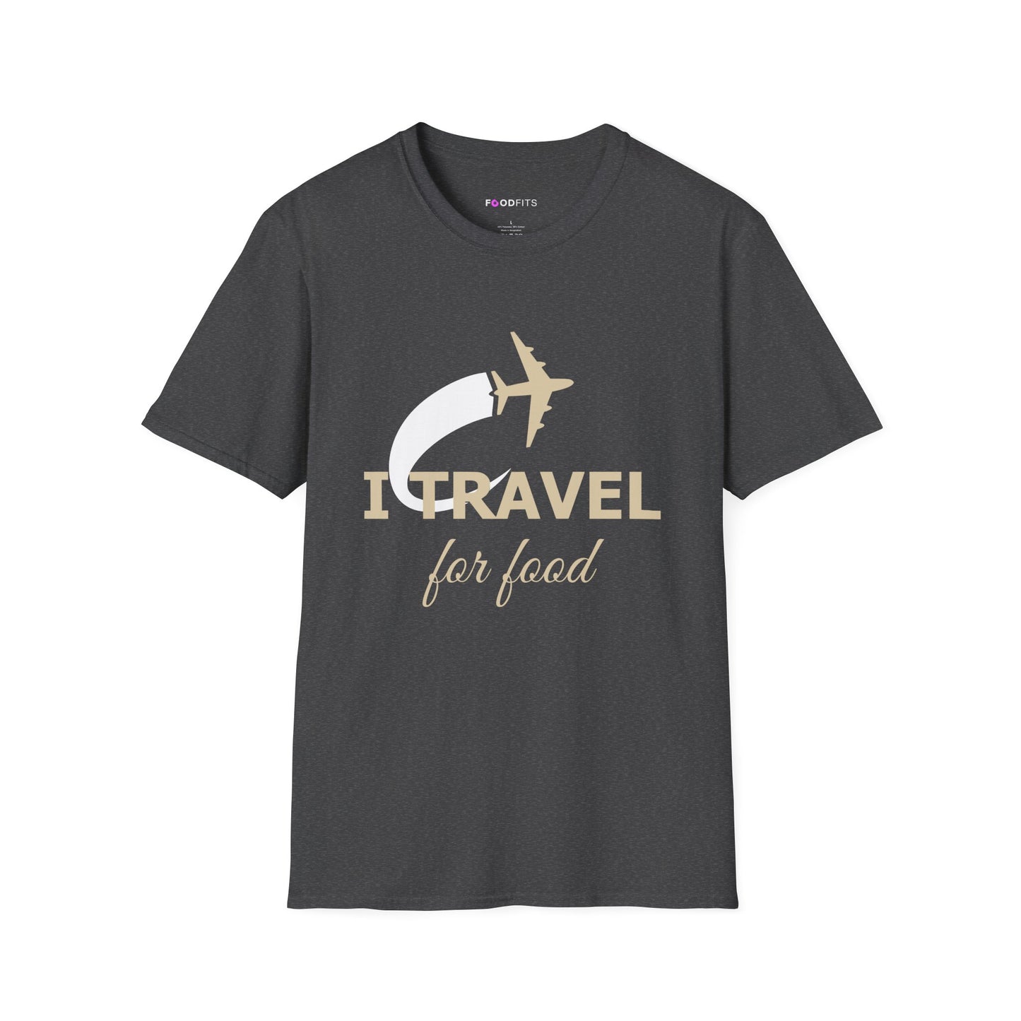 Will travel for food t-shirt