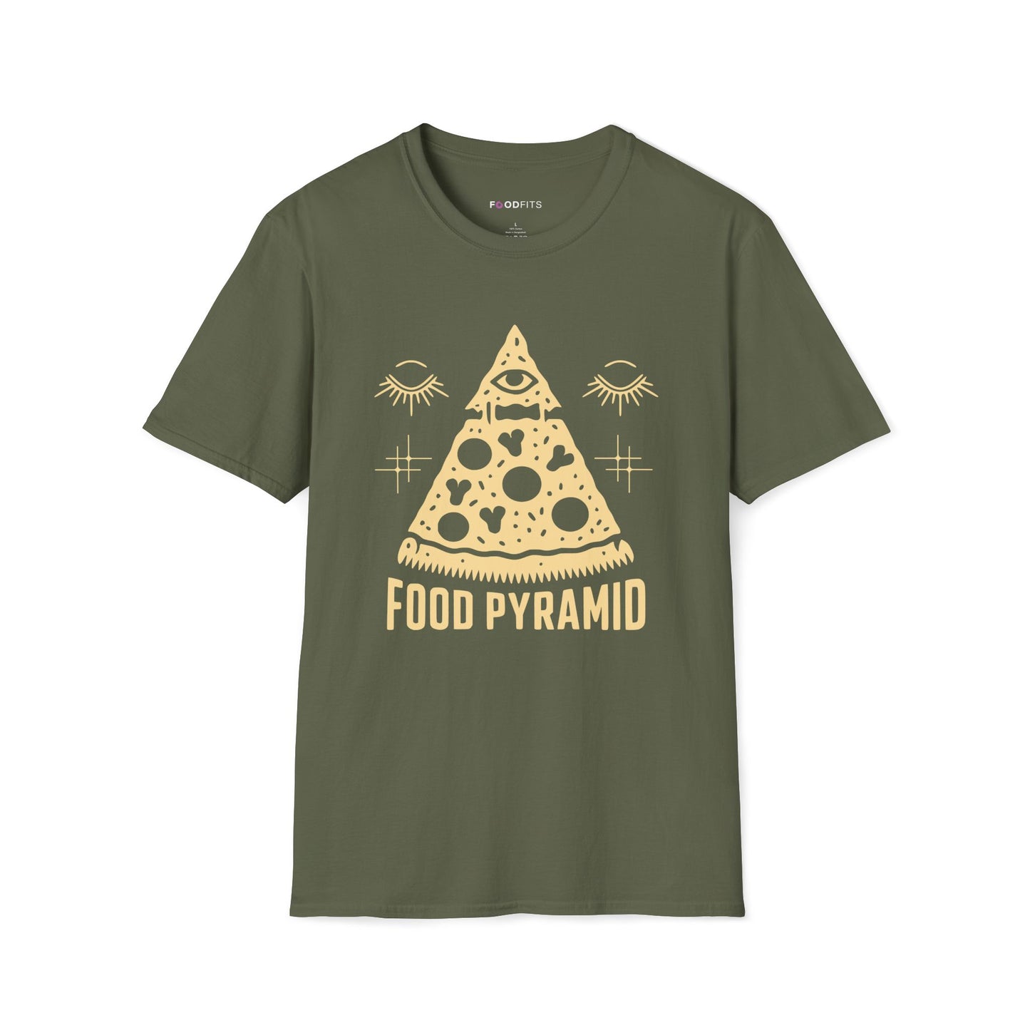 Food pyramid t-shirt