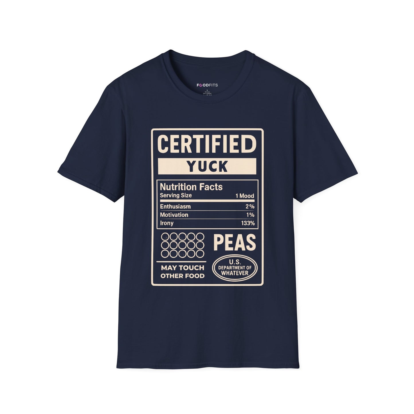 Certified yuck - peas t-shirt