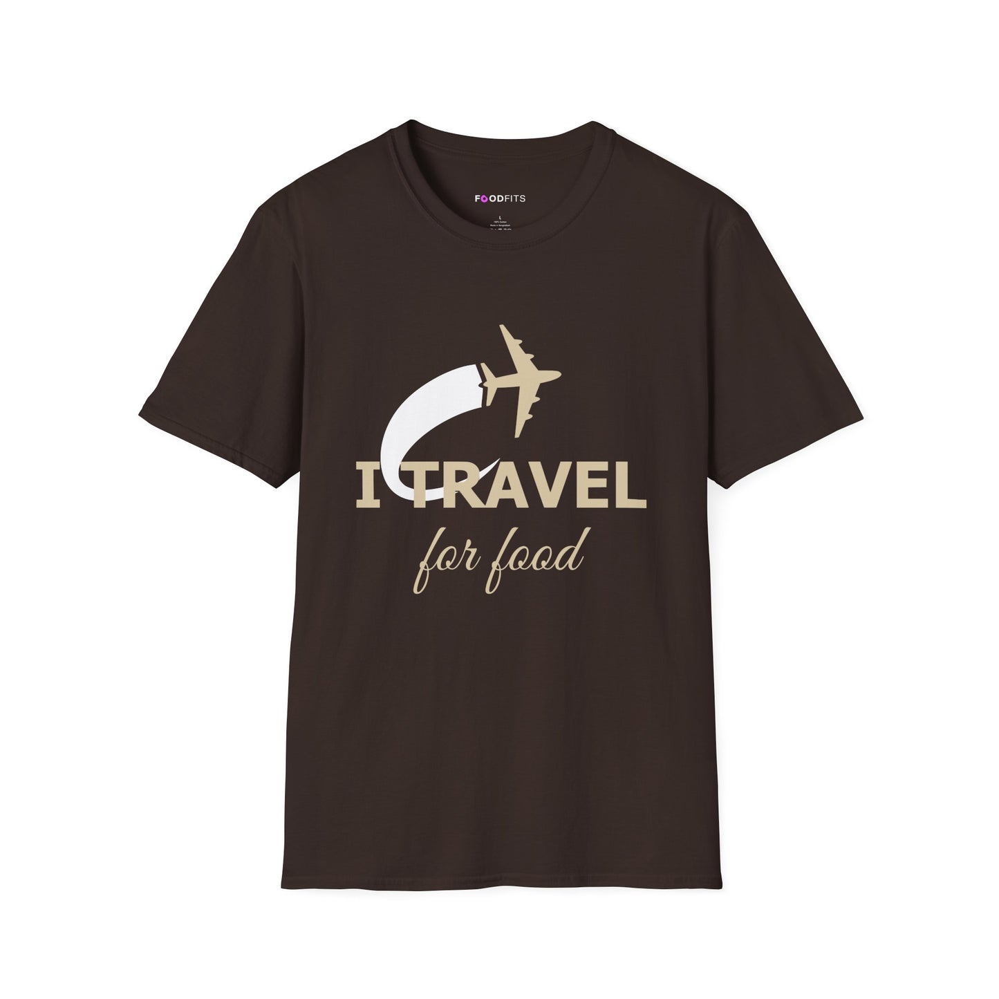 Will travel for food t-shirt