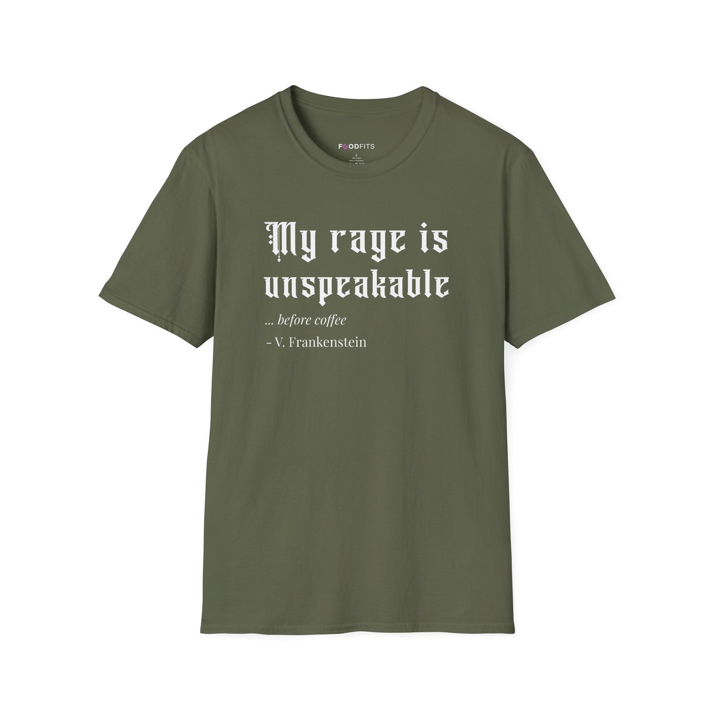 My rage is unspeakable t-shirt