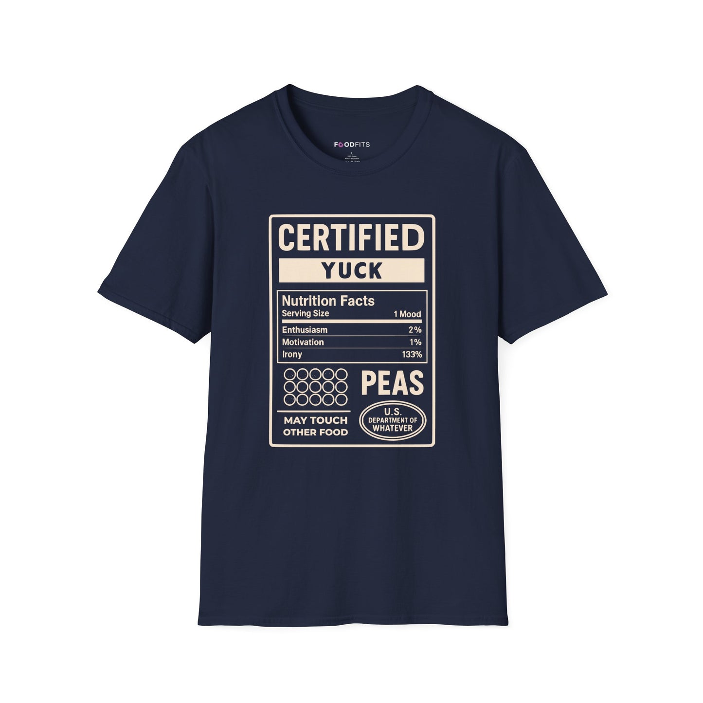 Certified yuck - peas t-shirt