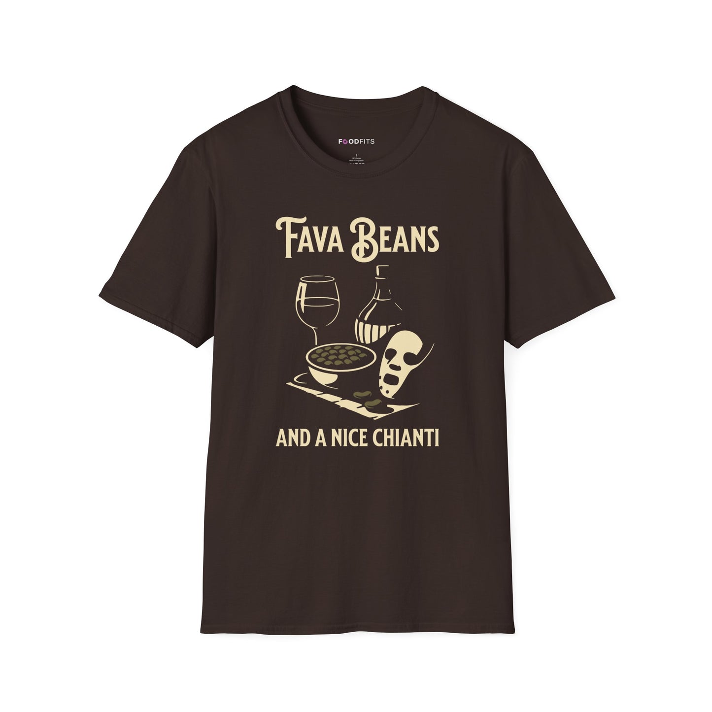 Fava beans and a nice chianti t-shirt