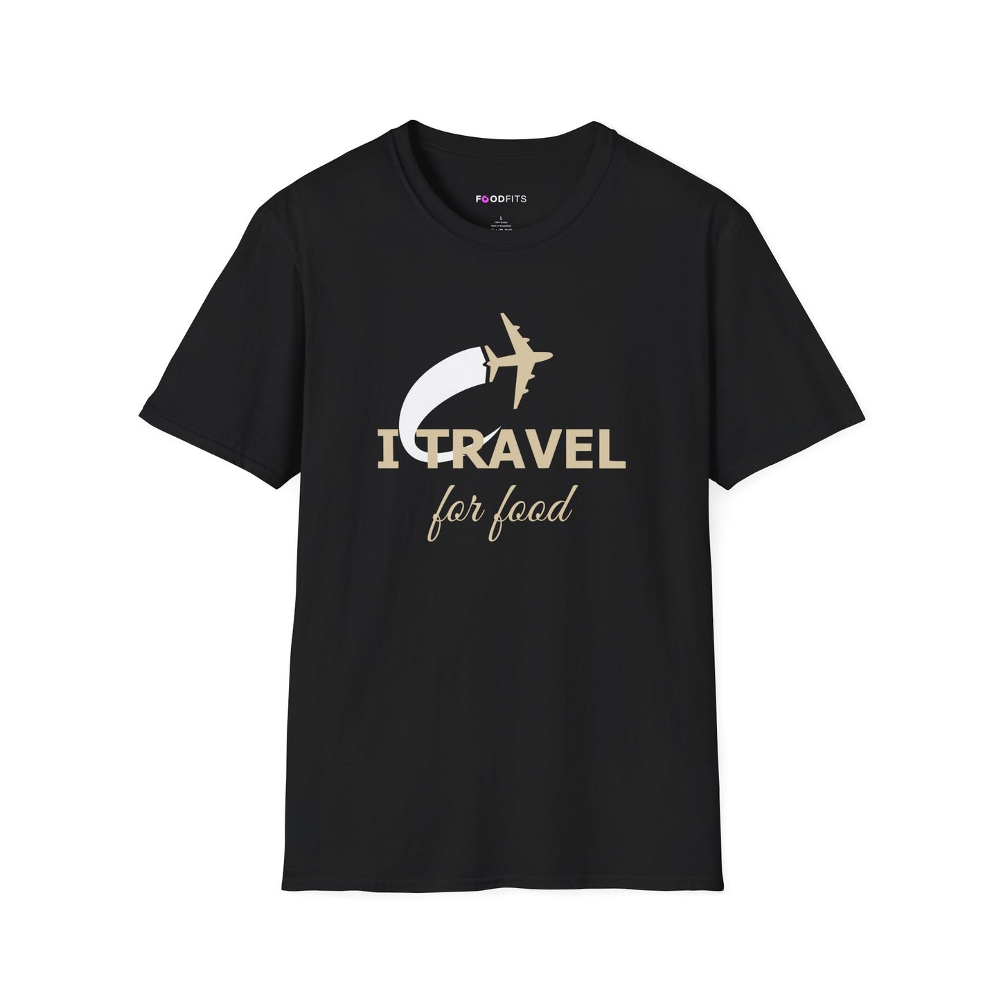 Will travel for food t-shirt