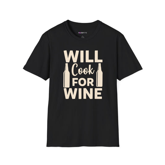 Will cook for wine t-shirt