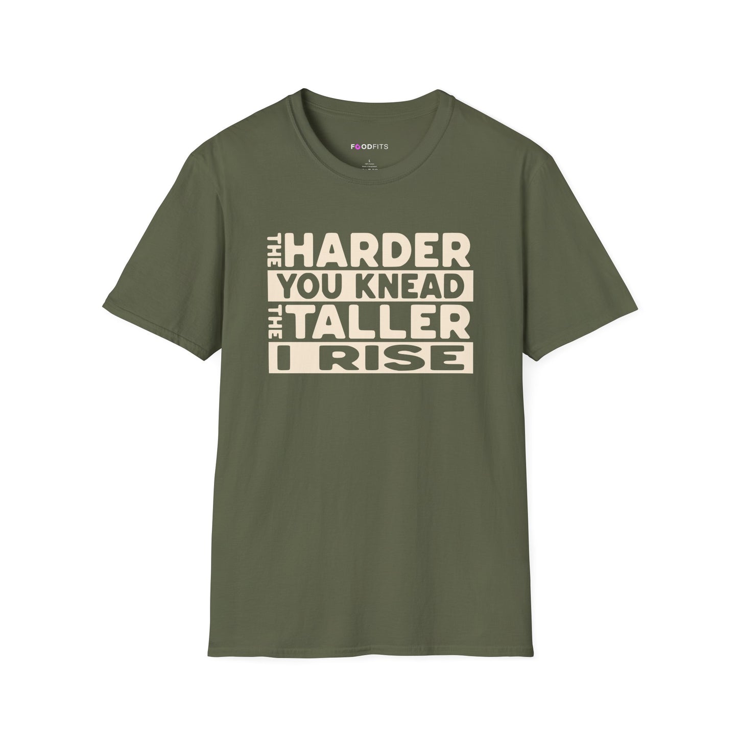 The harder you knead the taller I rise t-shirt