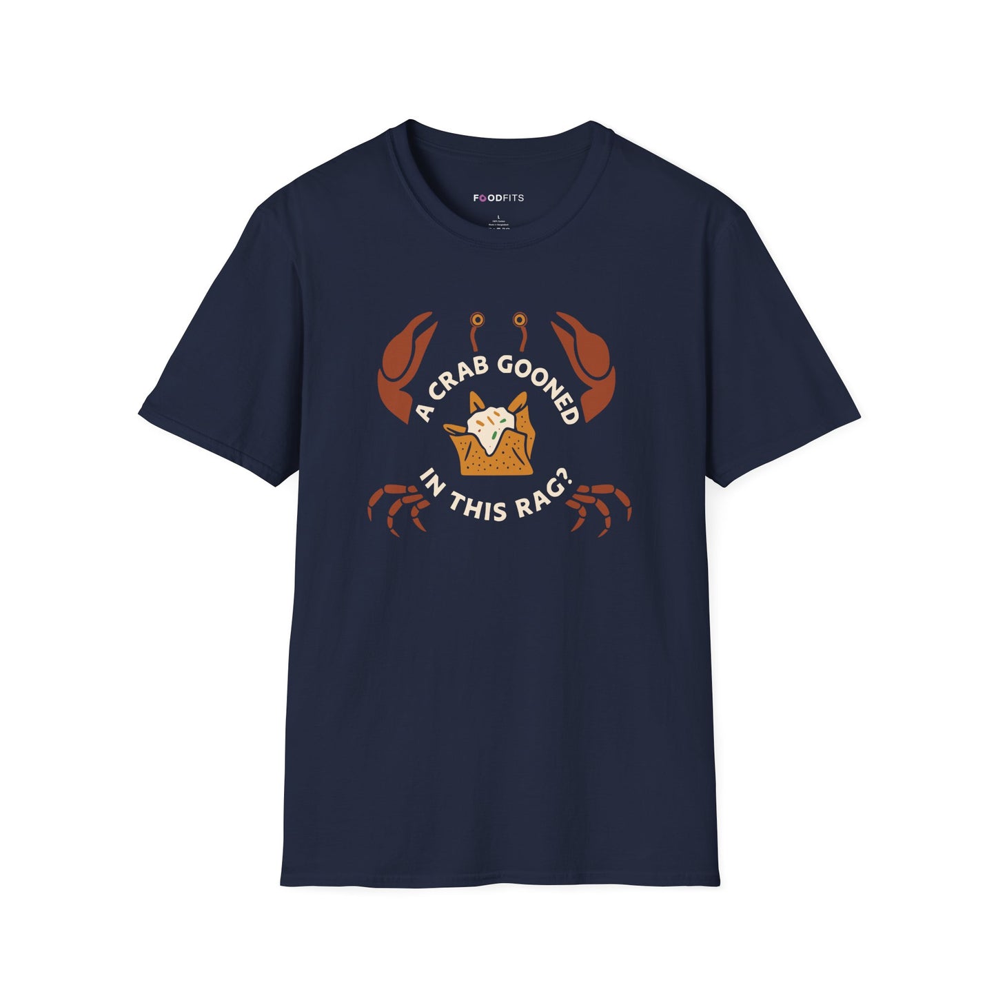 A crab gooned in this rag t-shirt
