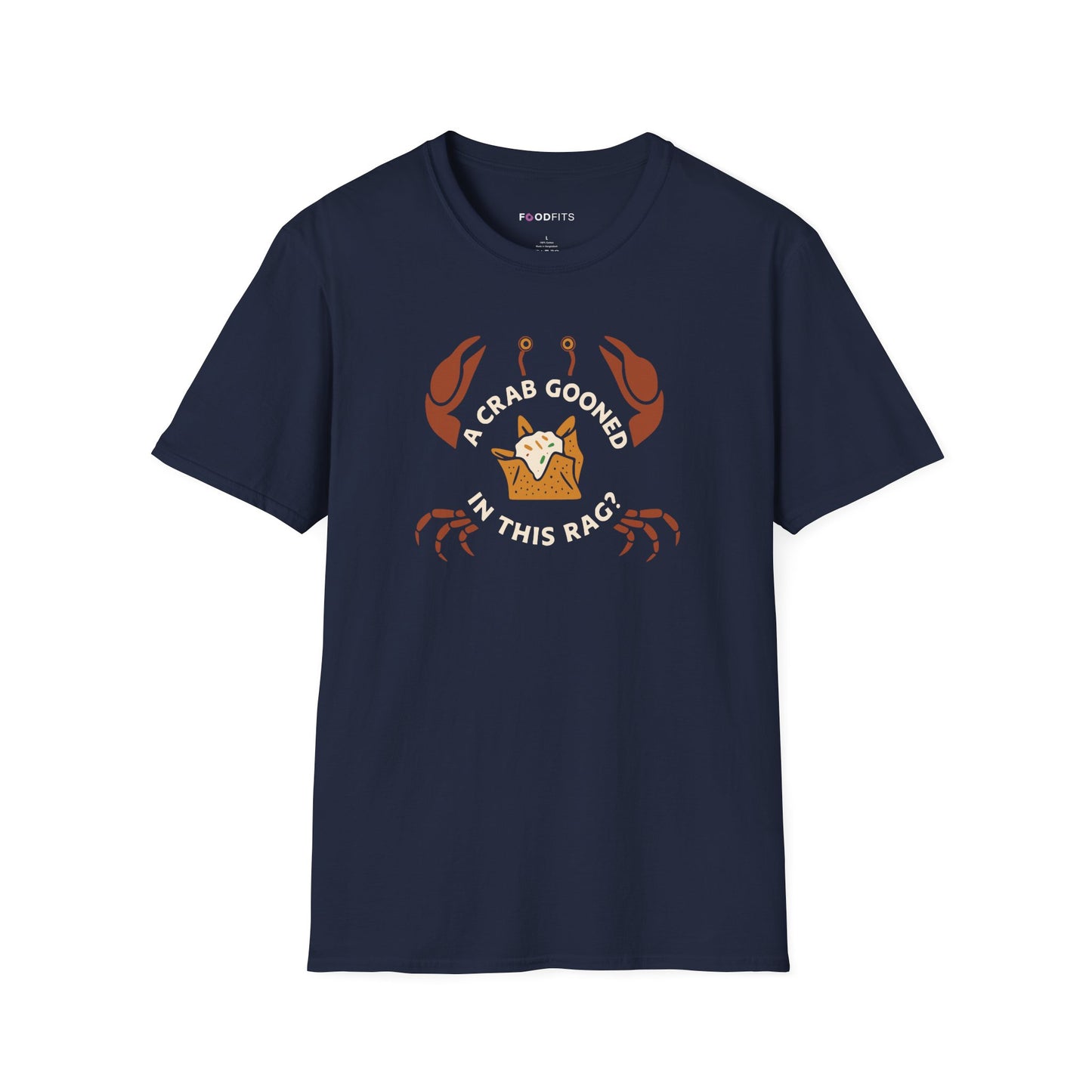 A crab gooned in this rag t-shirt