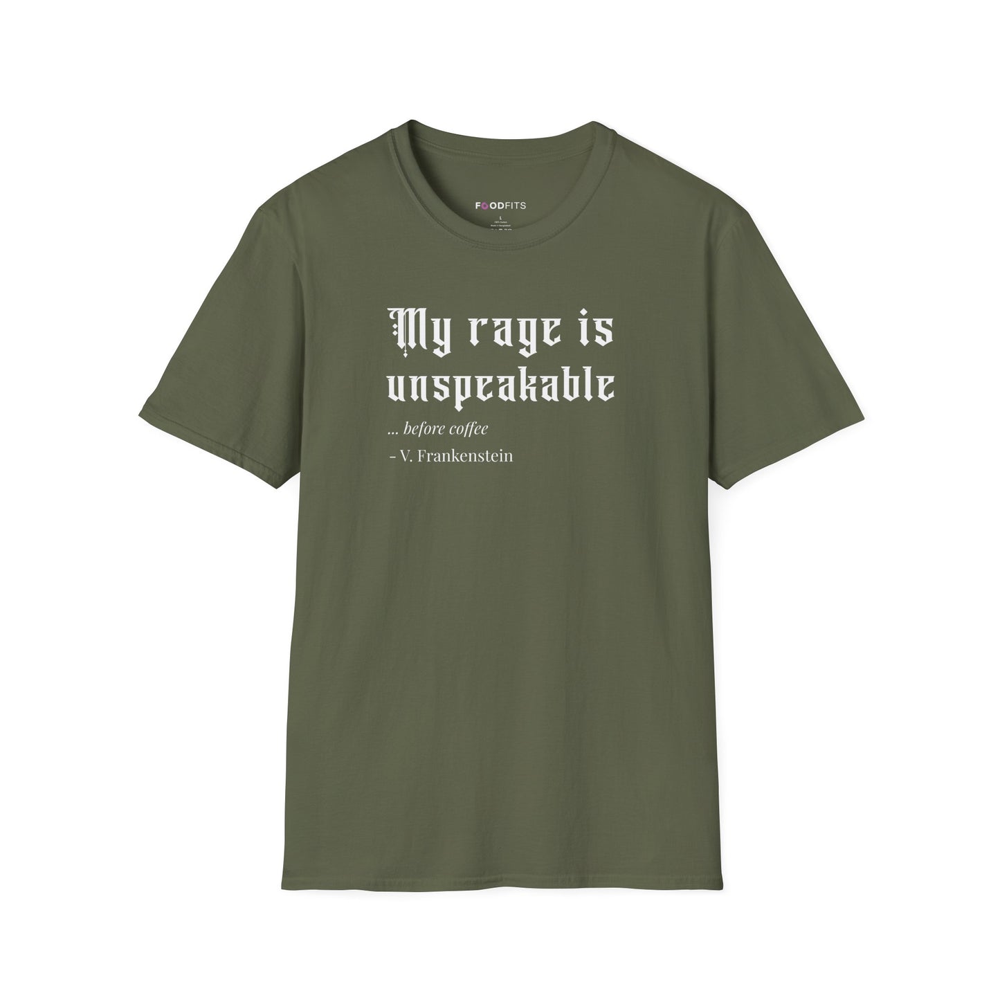 My rage is unspeakable t-shirt