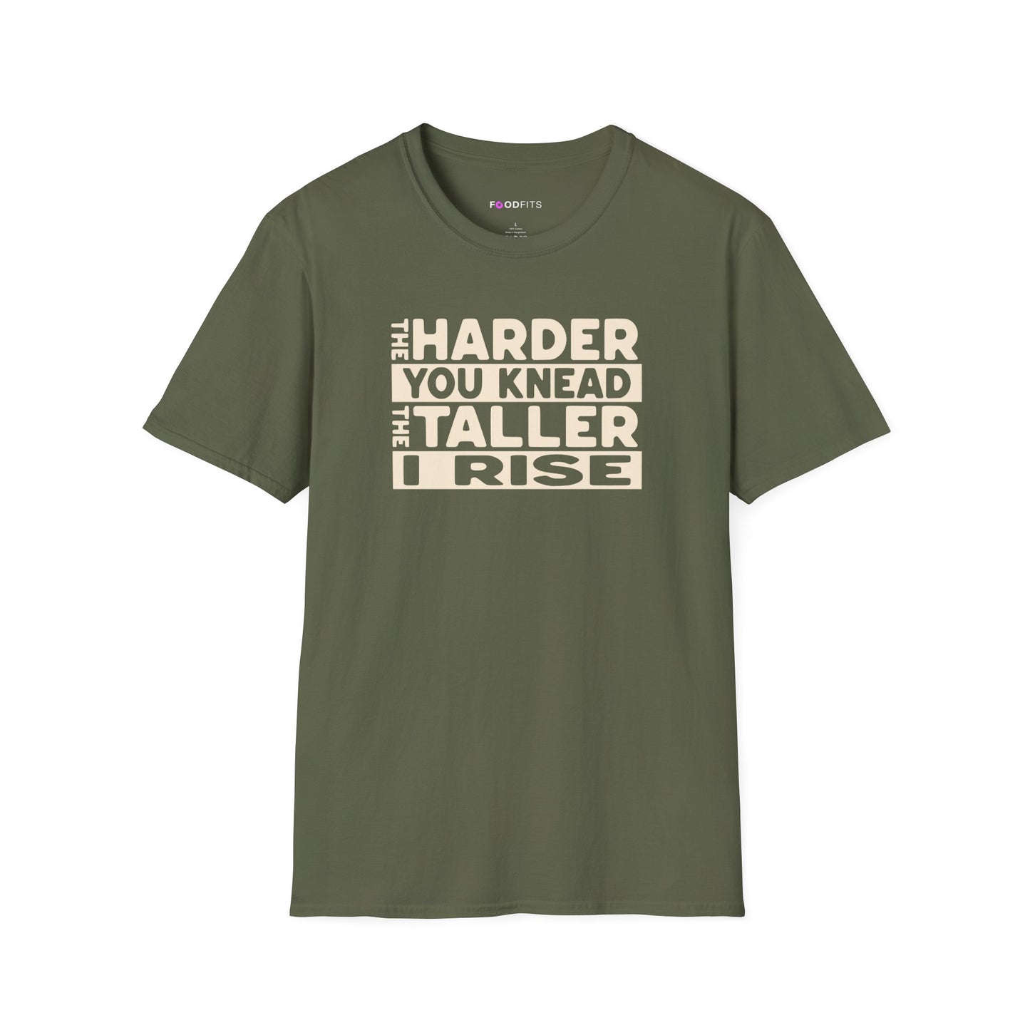 The harder you knead the taller I rise t-shirt