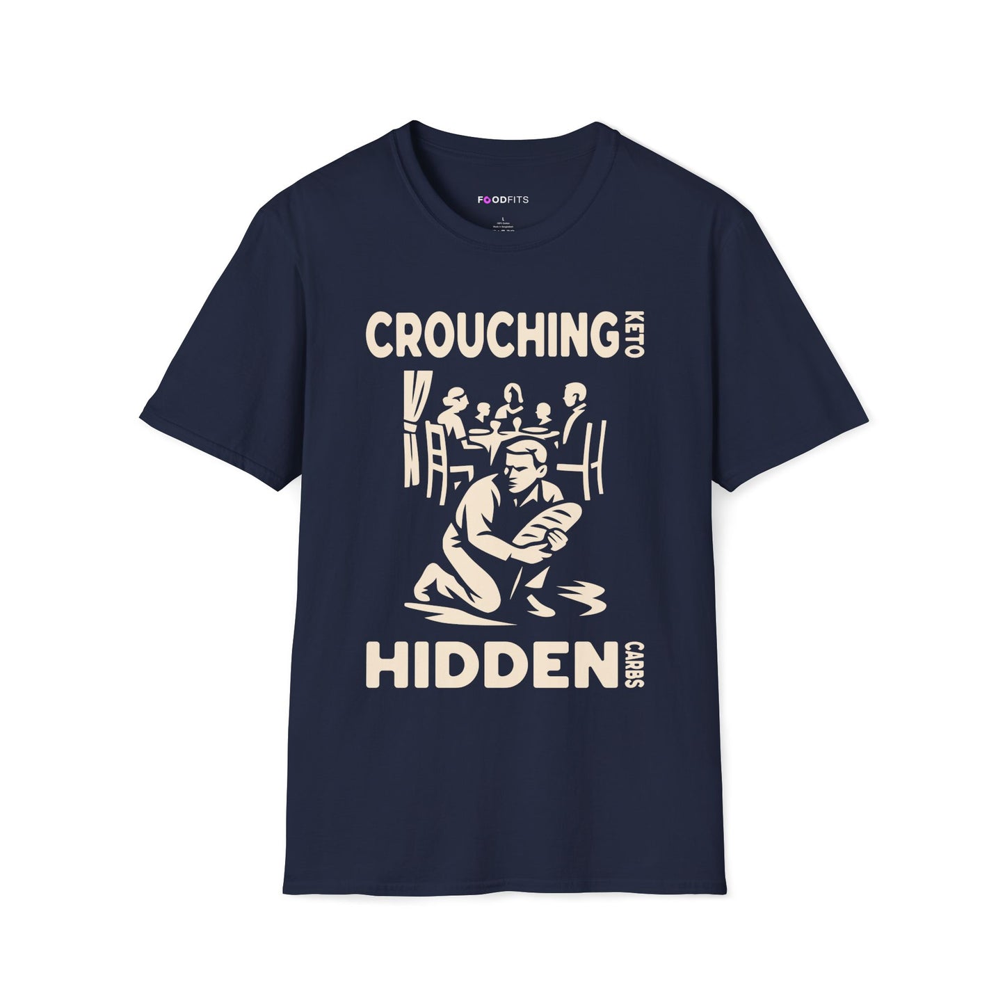 Crouching keto hidden carbs t-shirt