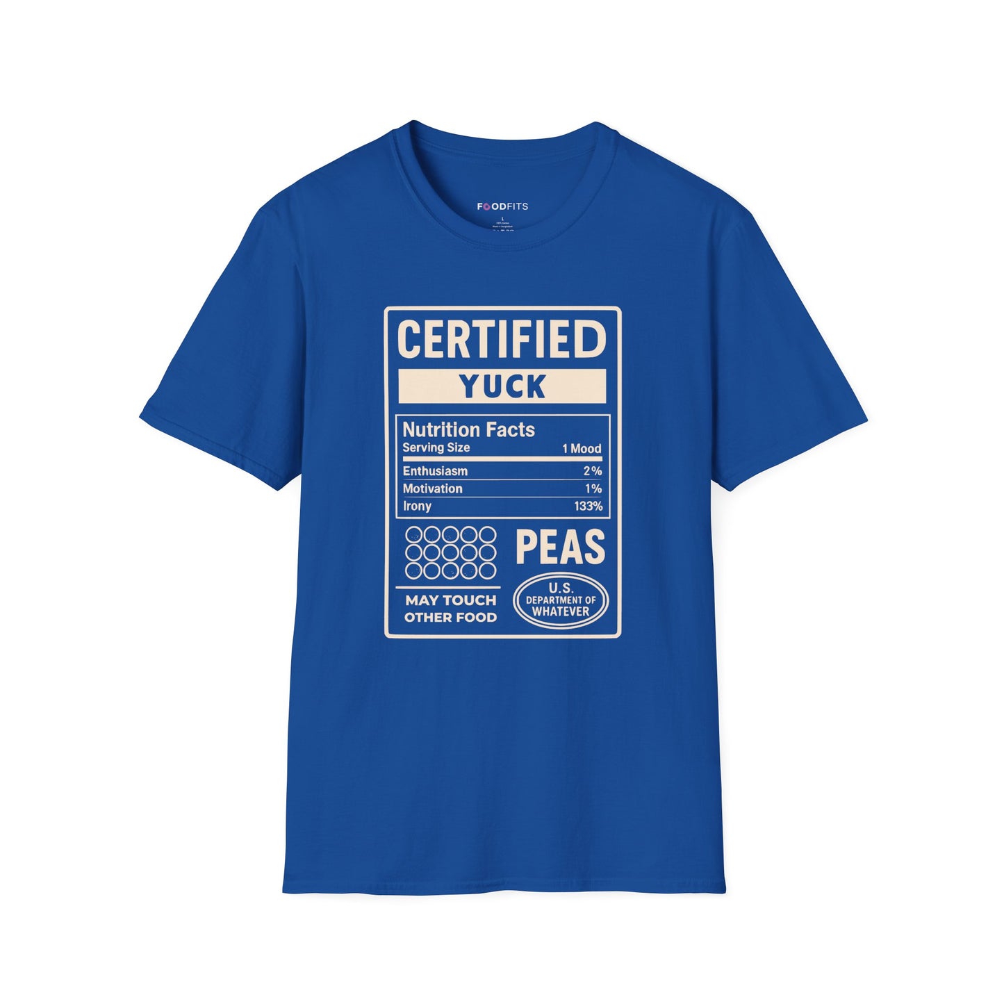 Certified yuck - peas t-shirt