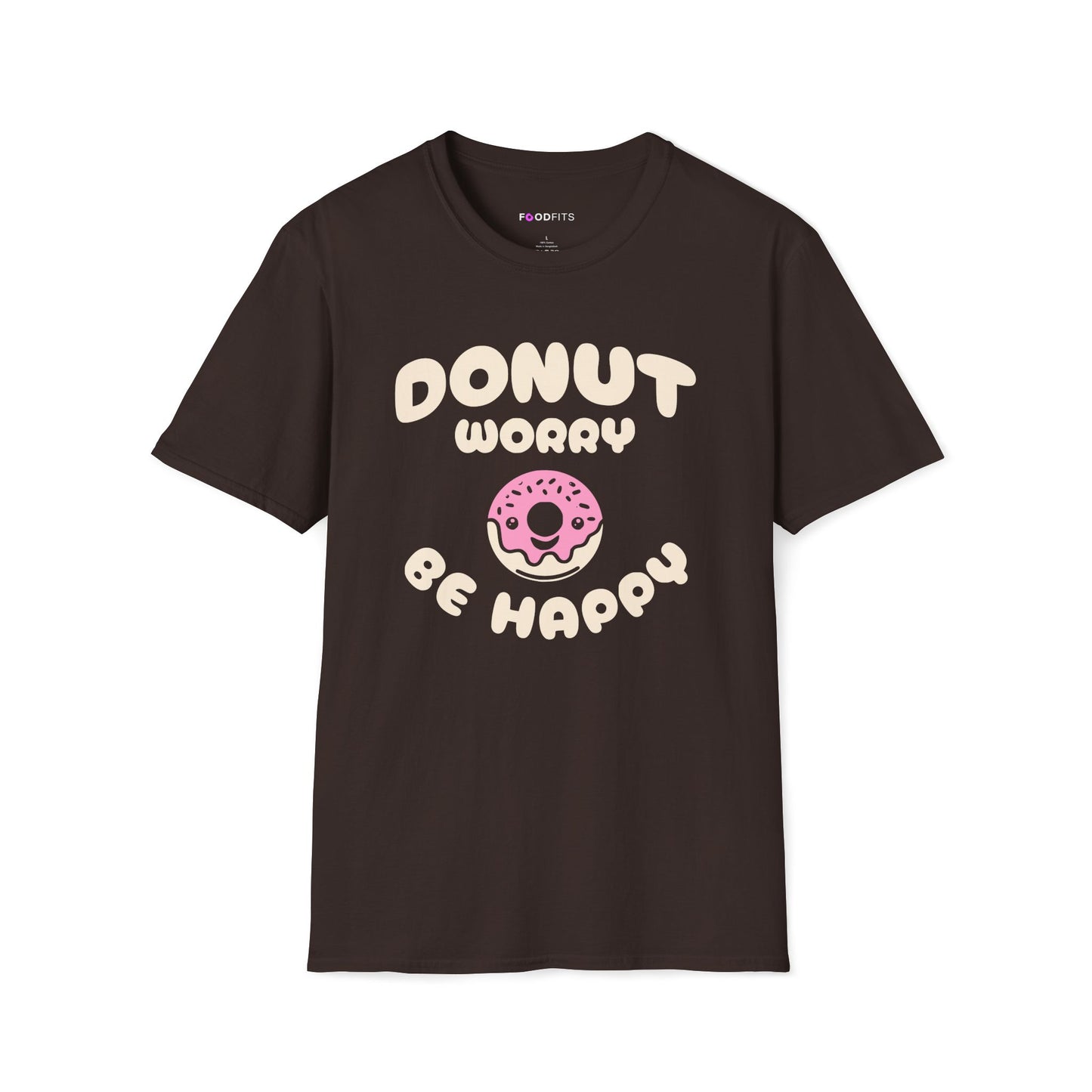 Donut worry be happy t-shirt