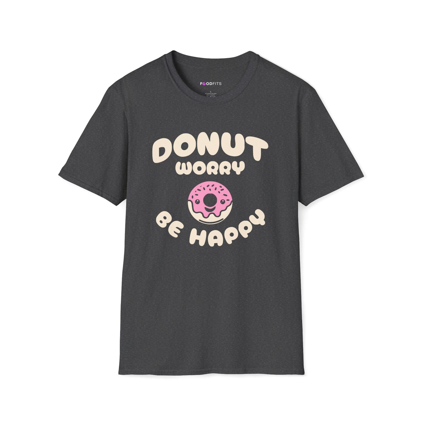 Donut worry be happy t-shirt