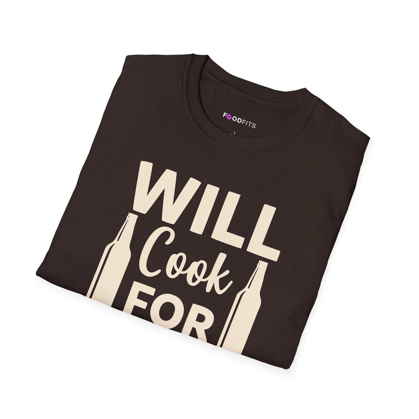 Will cook for wine t-shirt