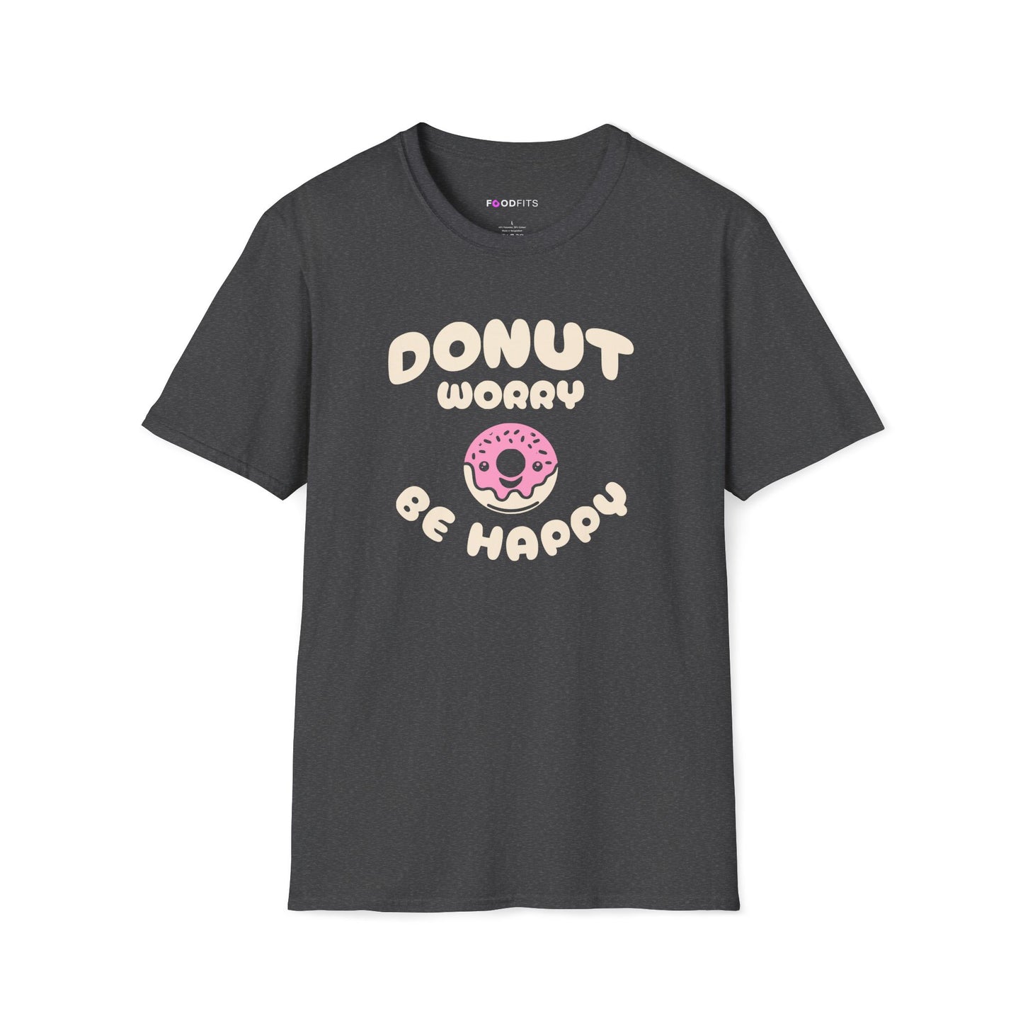 Donut worry be happy t-shirt