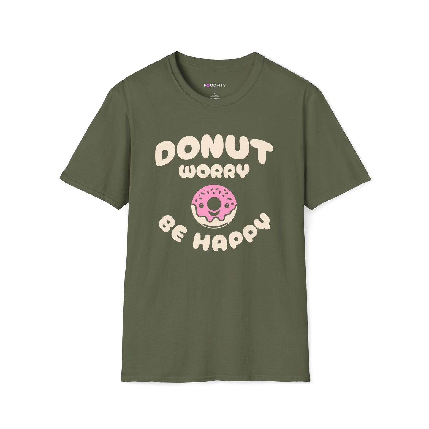 Donut worry be happy t-shirt