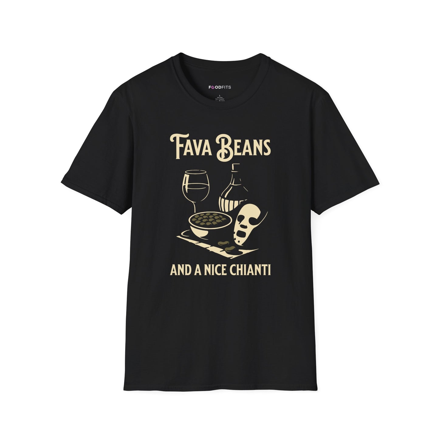 Fava beans and a nice chianti t-shirt