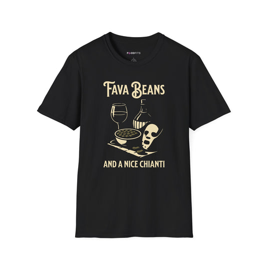 Fava beans and a nice chianti t-shirt