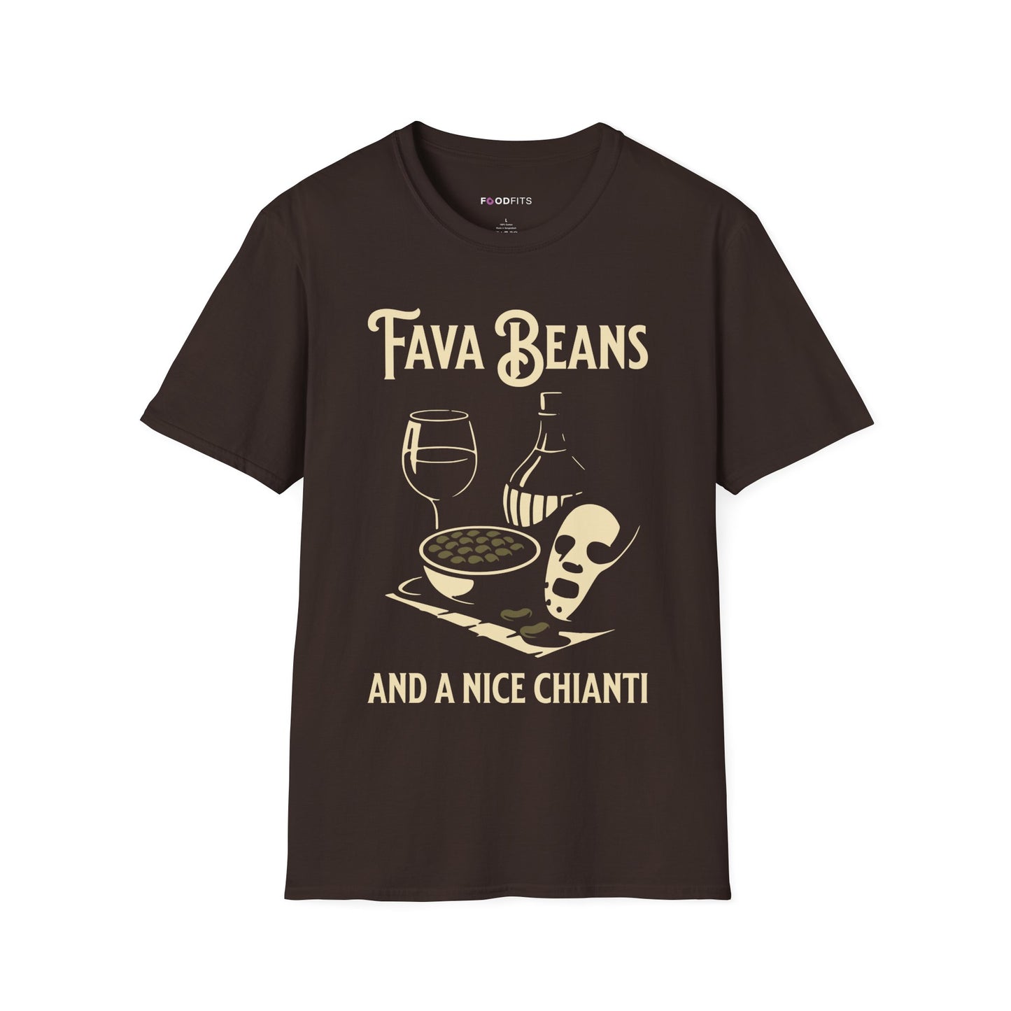 Fava beans and a nice chianti t-shirt
