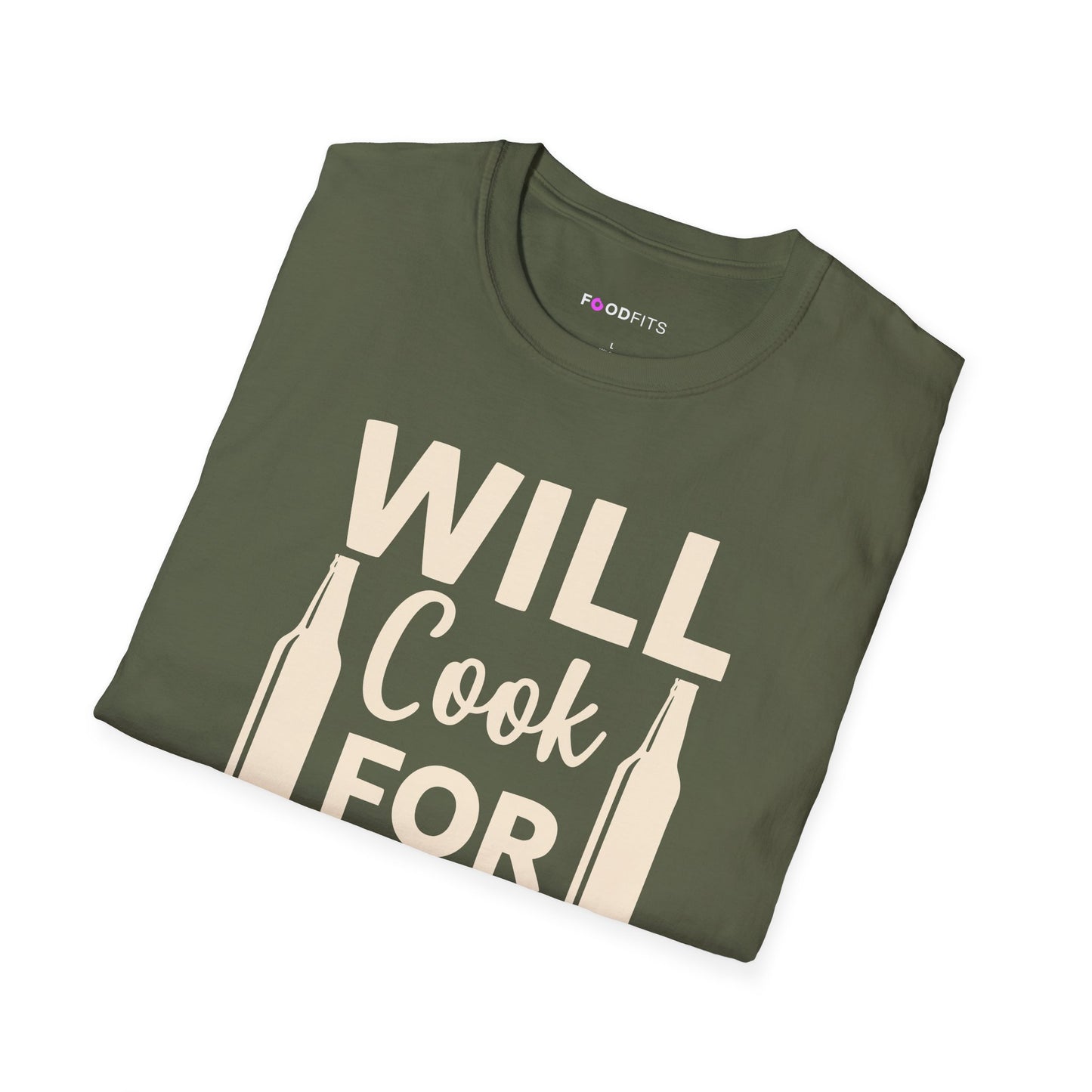 Will cook for wine t-shirt