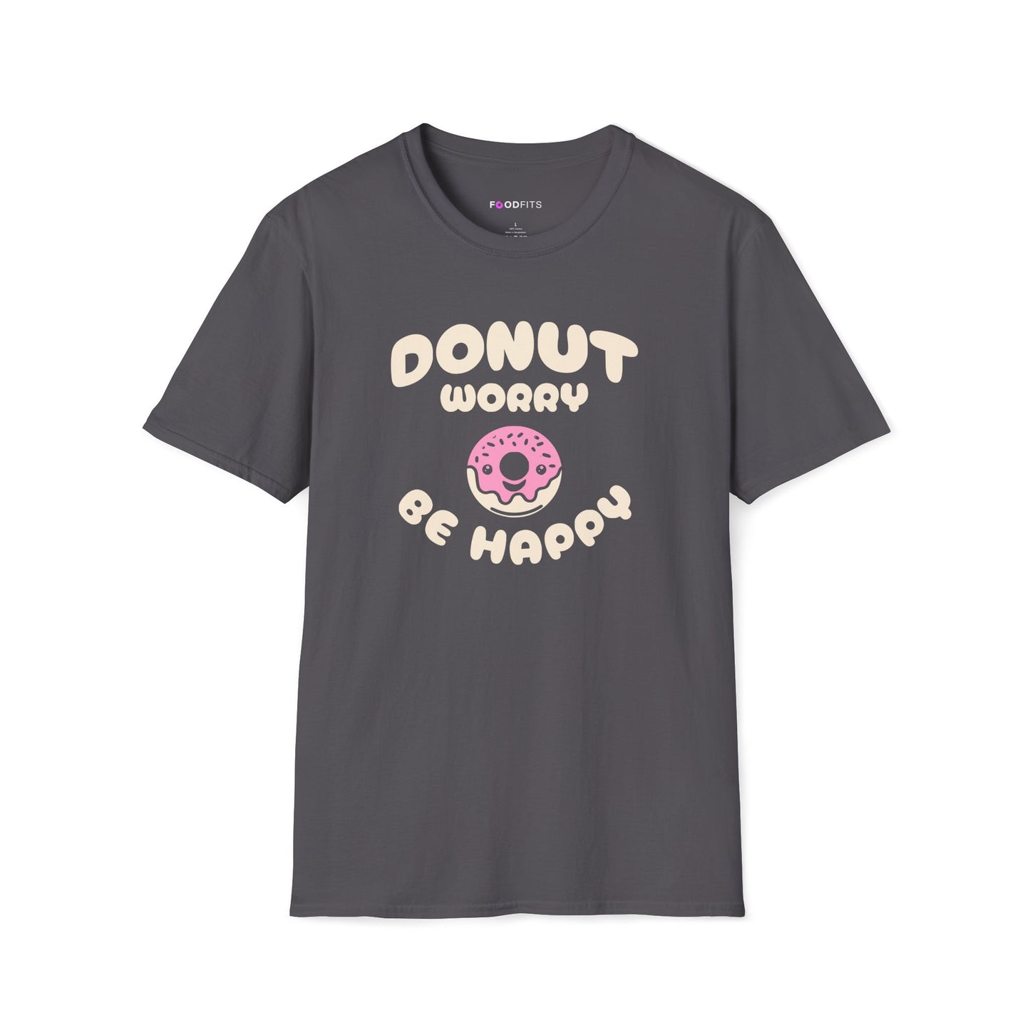 Donut worry be happy t-shirt
