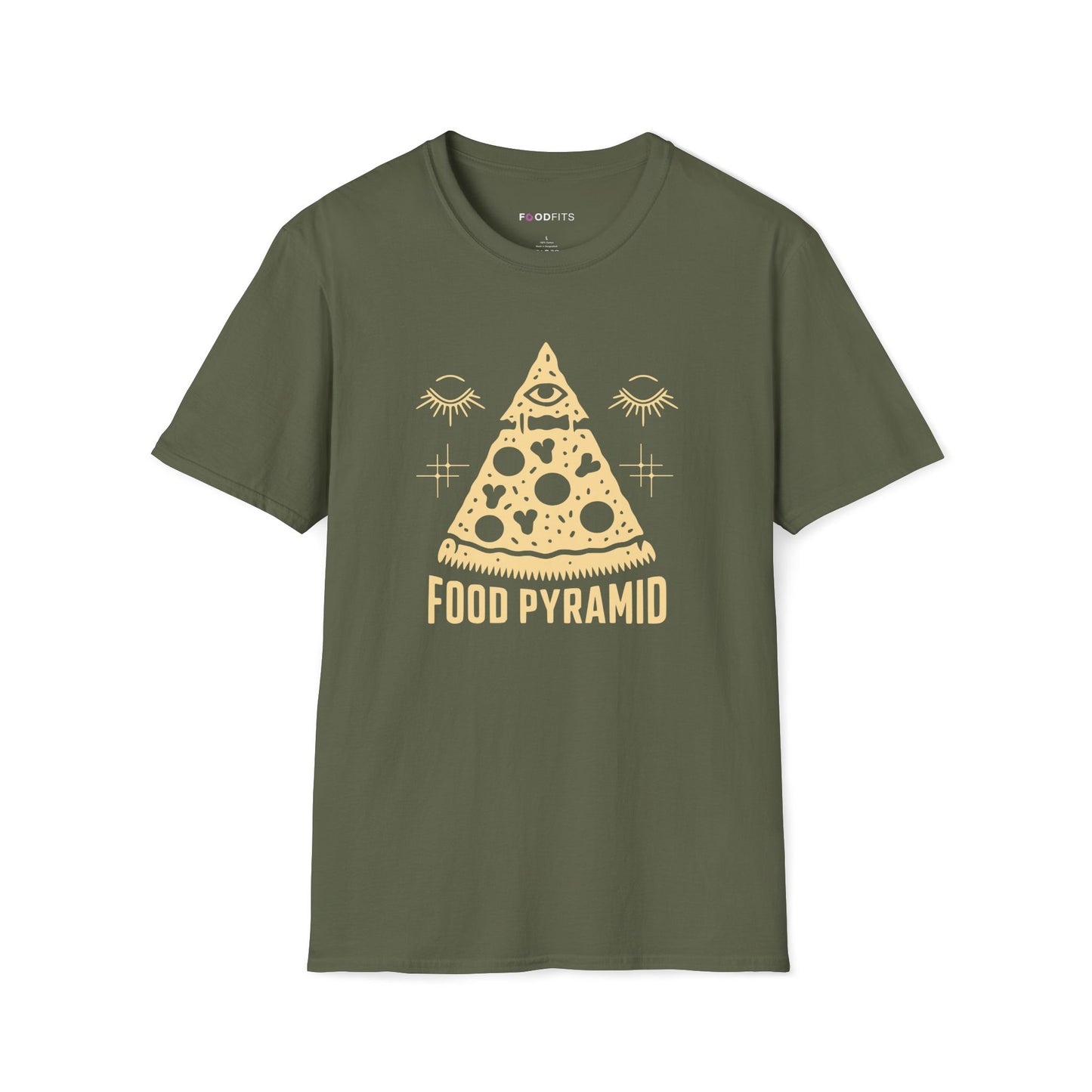 Food pyramid t-shirt