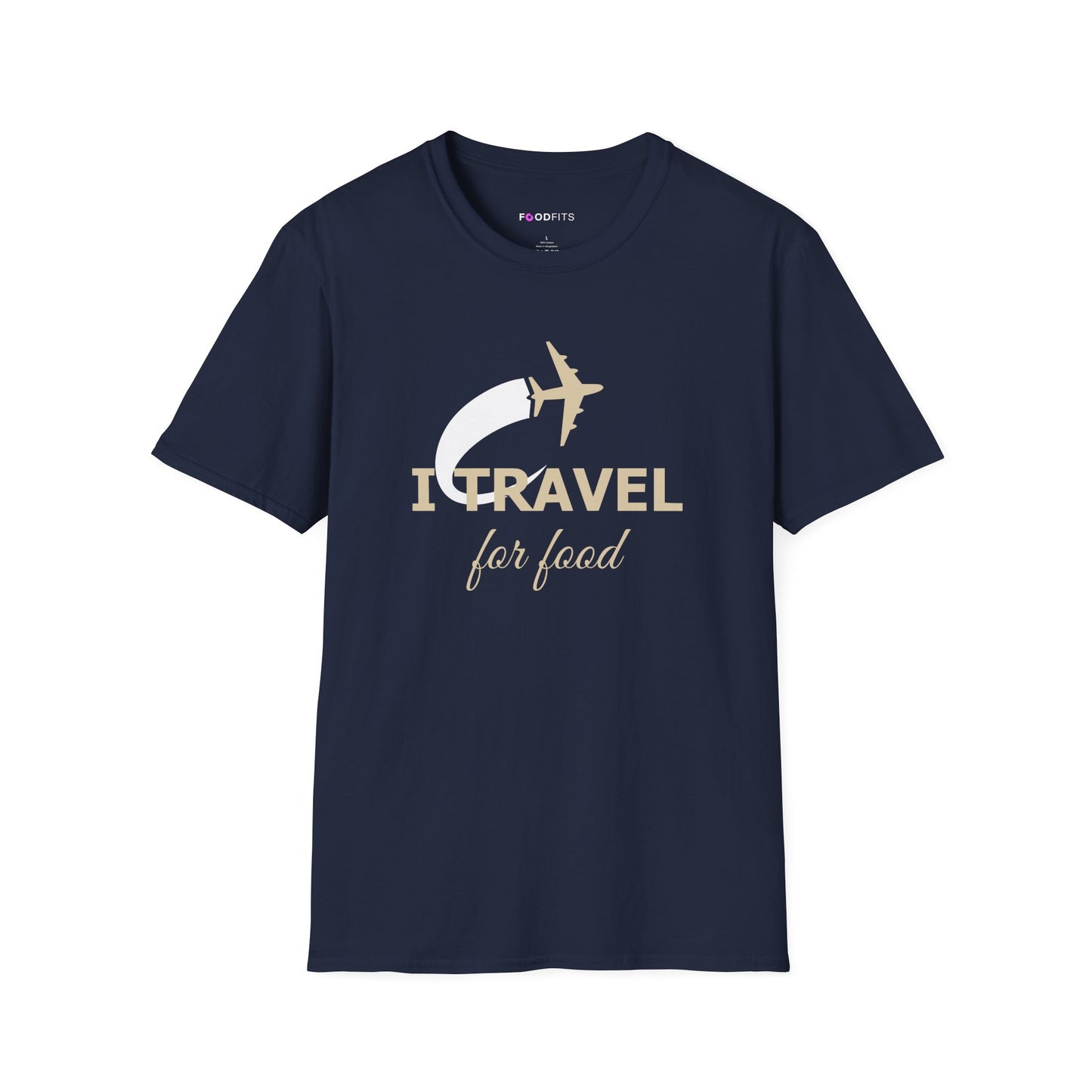 Will travel for food t-shirt