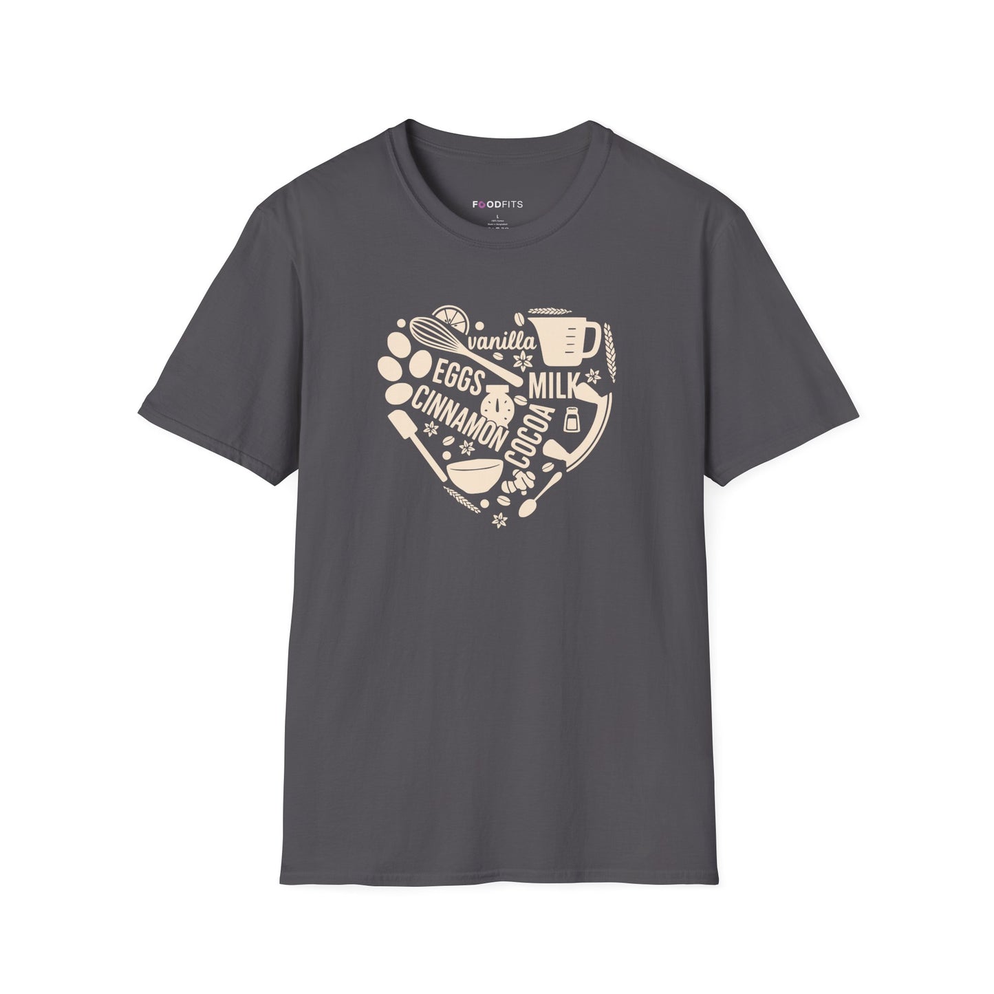 Baker's heart collage t-shirt