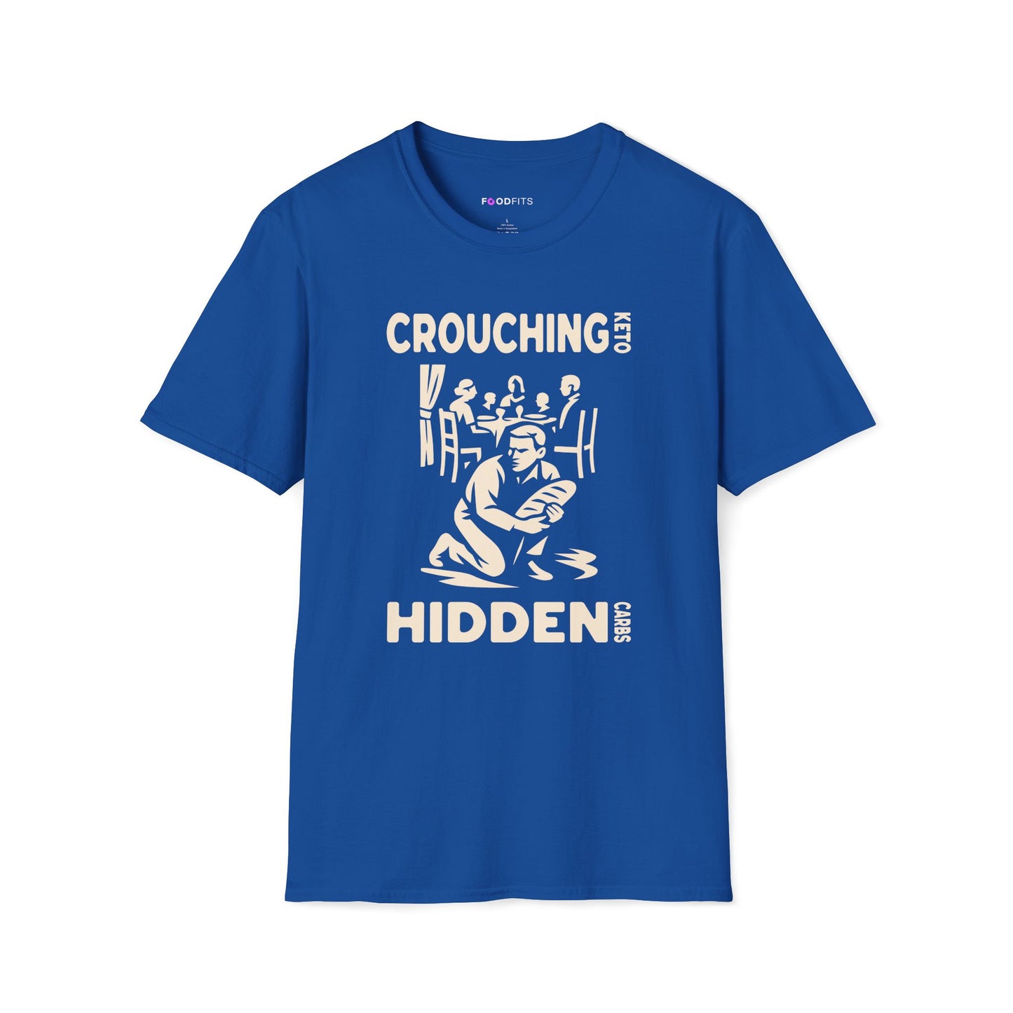 Crouching keto hidden carbs t-shirt