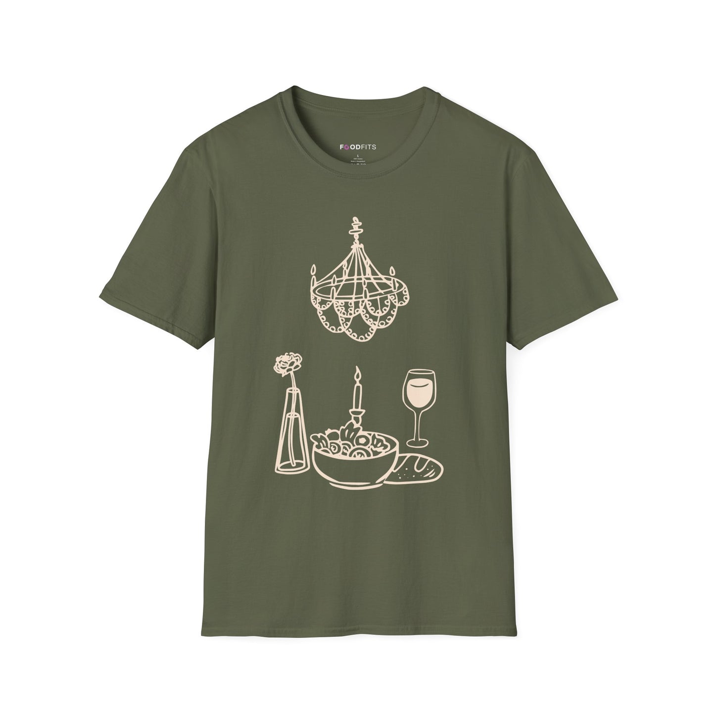 Dinner salad t-shirt