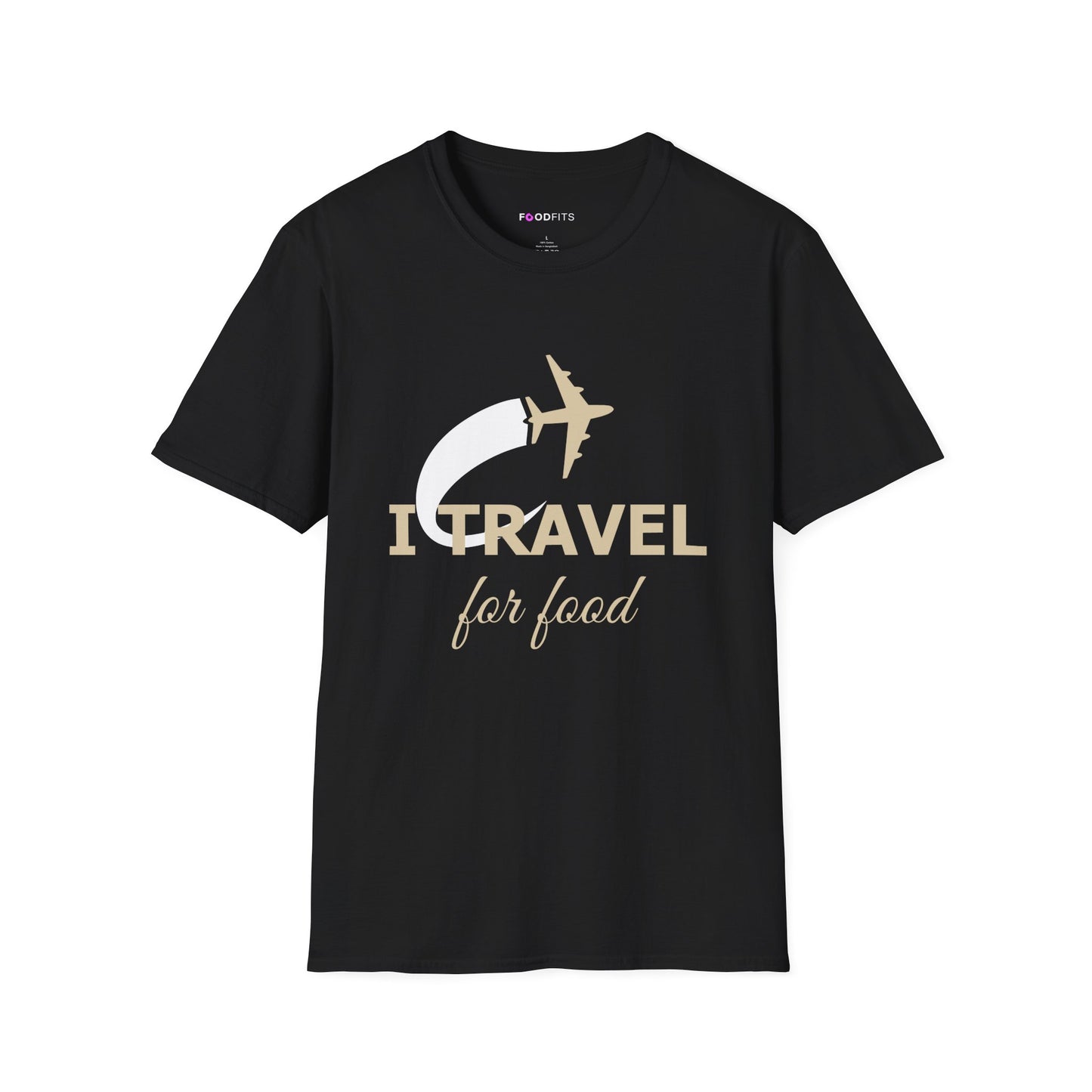 Will travel for food t-shirt