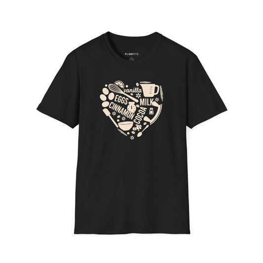 Baker's heart collage t-shirt