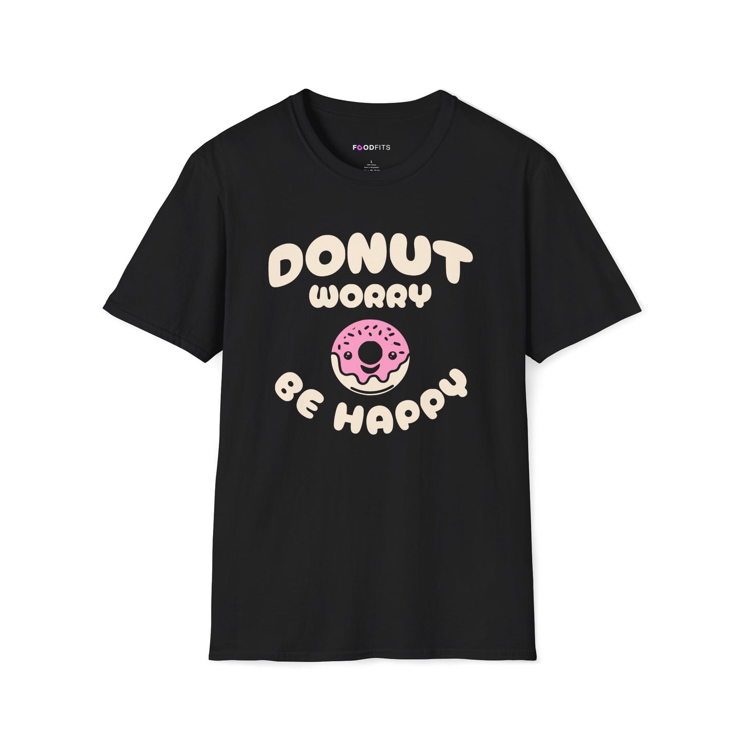 Donut worry be happy t-shirt