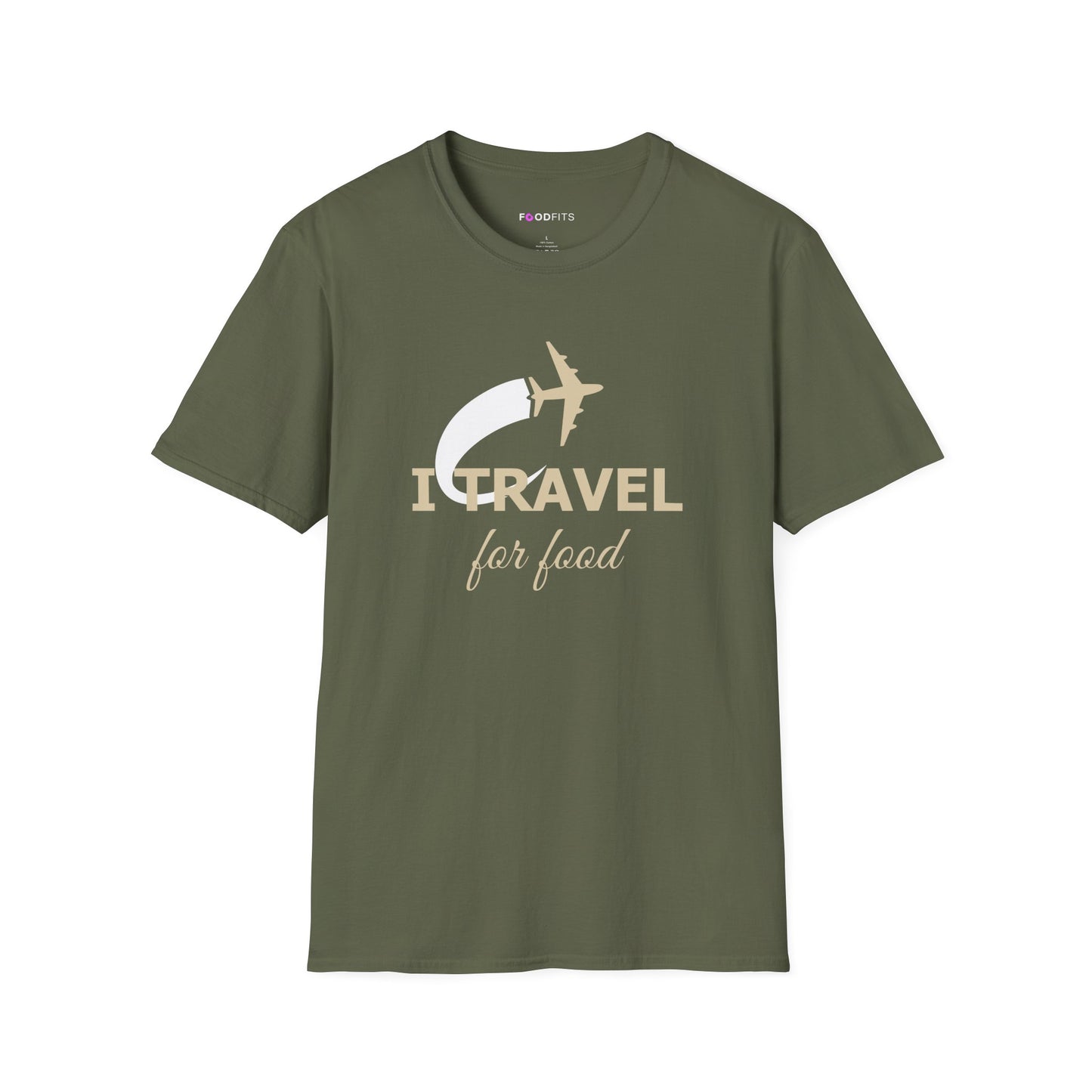 Will travel for food t-shirt