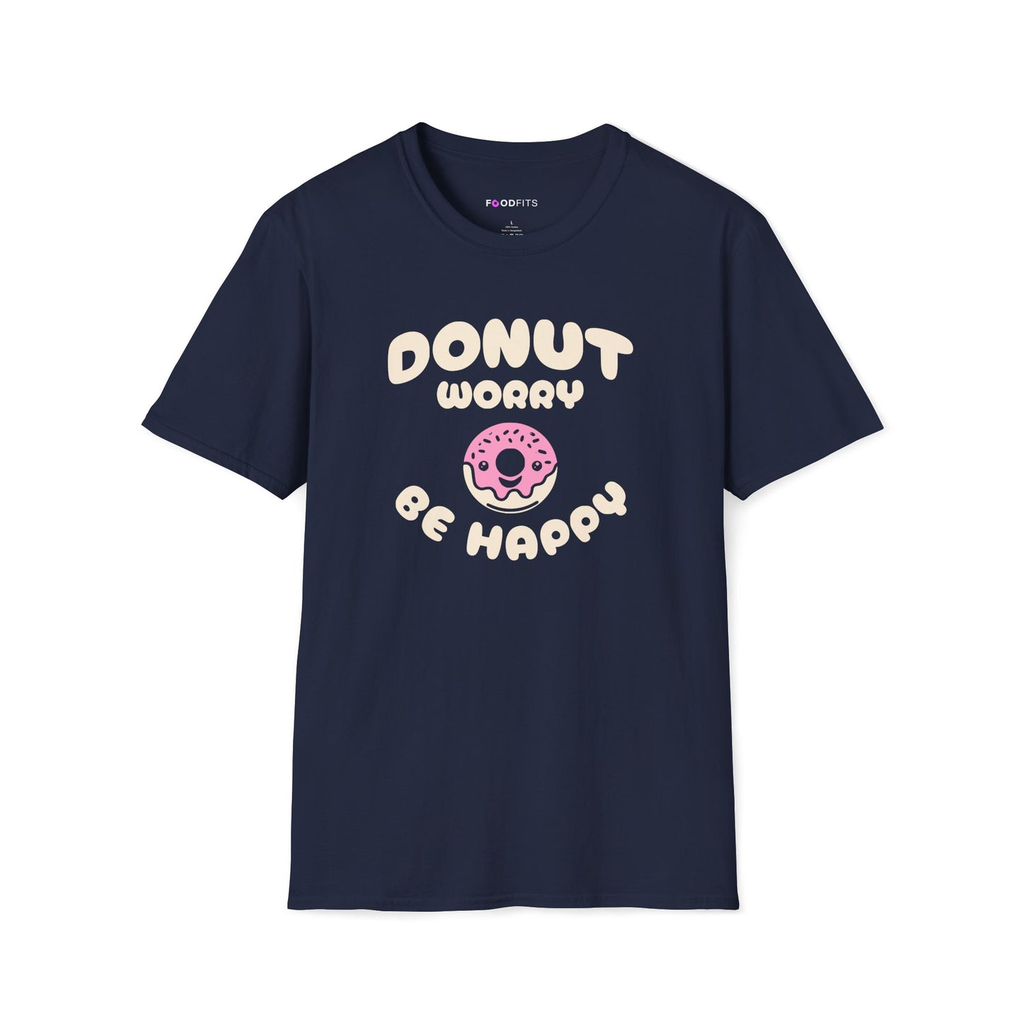 Donut worry be happy t-shirt