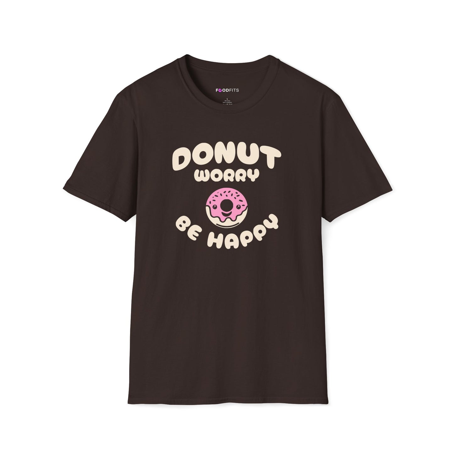 Donut worry be happy t-shirt
